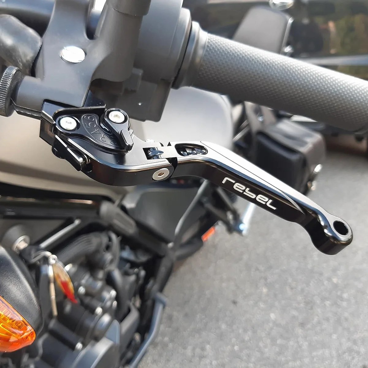 Motocykl Guzzi Stelvio Dźwignia Sprzęgła Hamulca Składana Wysuwana Stop Aluminium CNC Niebieski