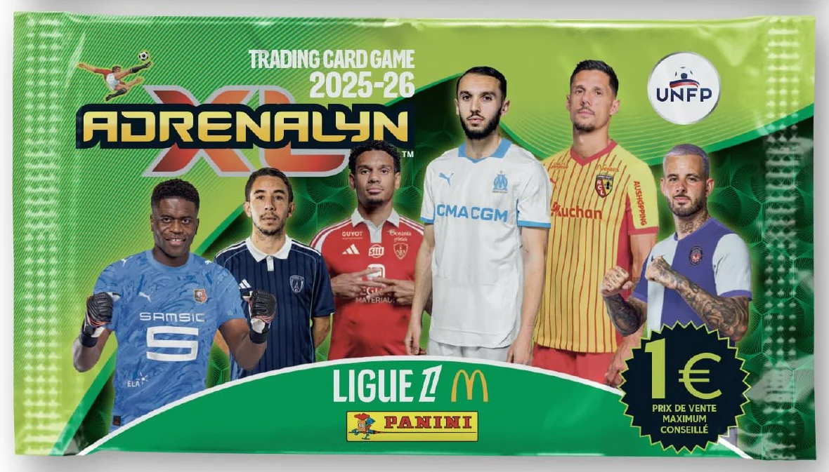 Panini ADRENALYN League 1 McDonald's 2025-2026 karty handlowe blister 7 kieszeni