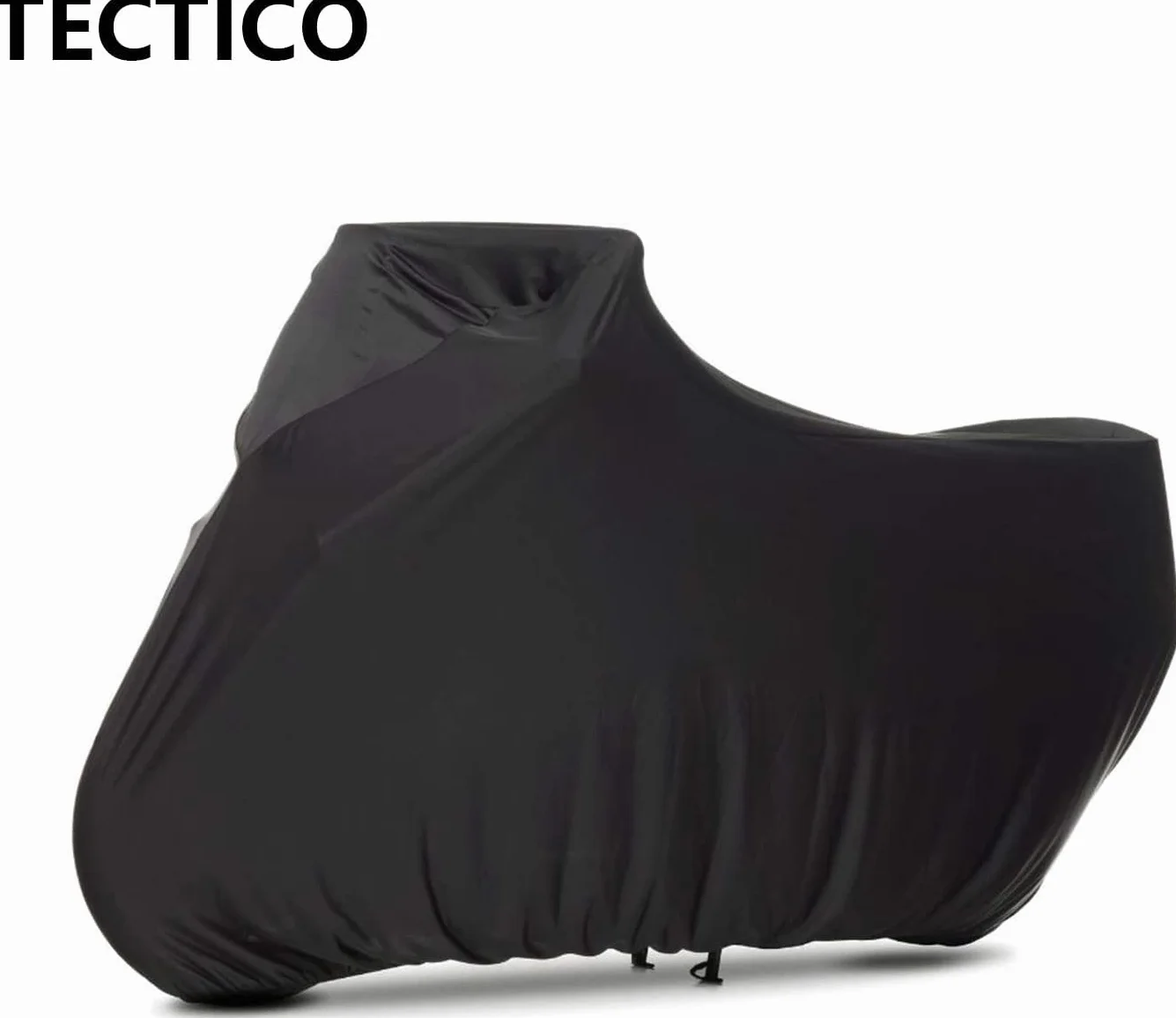 TECTICO Pokrowiec na motocykl elastyczny oddychający XL 228 x 91 x 124 cm czarny