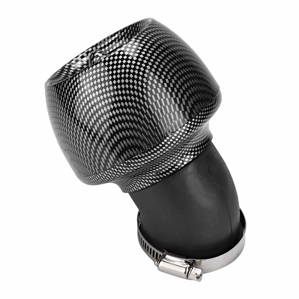 Motocyklowy filtr powietrza uniwersalny filtr powietrza do motocykla filtr wlotowy tekstura włókna węglowego motocykl skuter ATV Do Dirt Bike oczyszczacz powietrza 28 mm 35 mm 45 mm 48 mm
