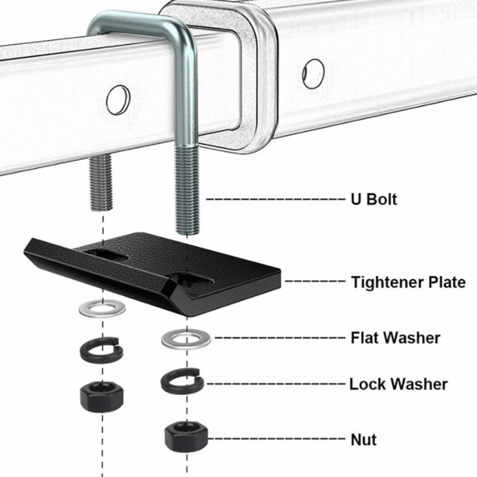 Napinacz ze stali nierdzewnej 304 do przyczepy stabilizator grzechotkowy 1,25 w 2 W Hitch RV SUV