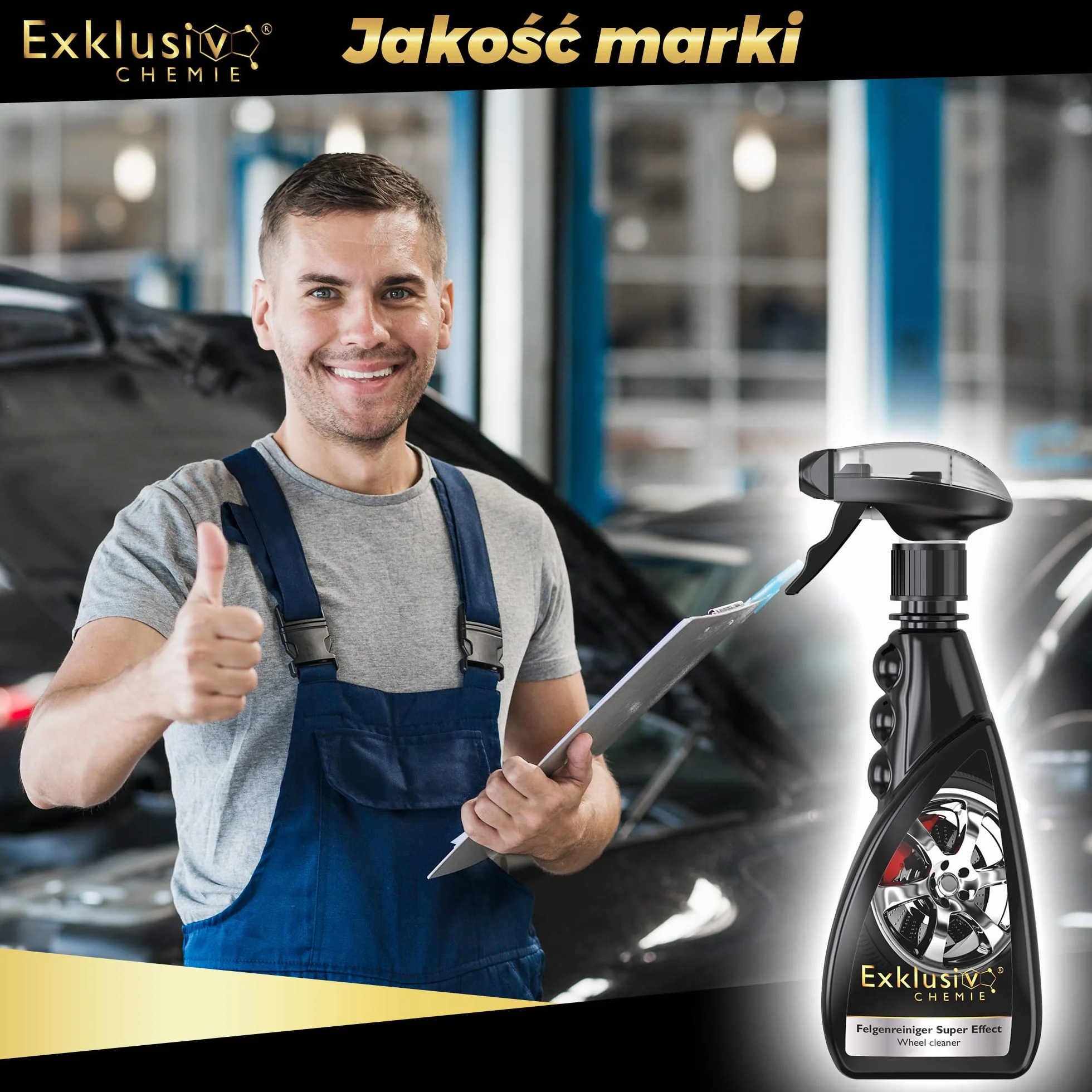 Exklusiv Chemie® Środek do czyszczenia felg, bezkwasowy i alkaliczny, samoczynny