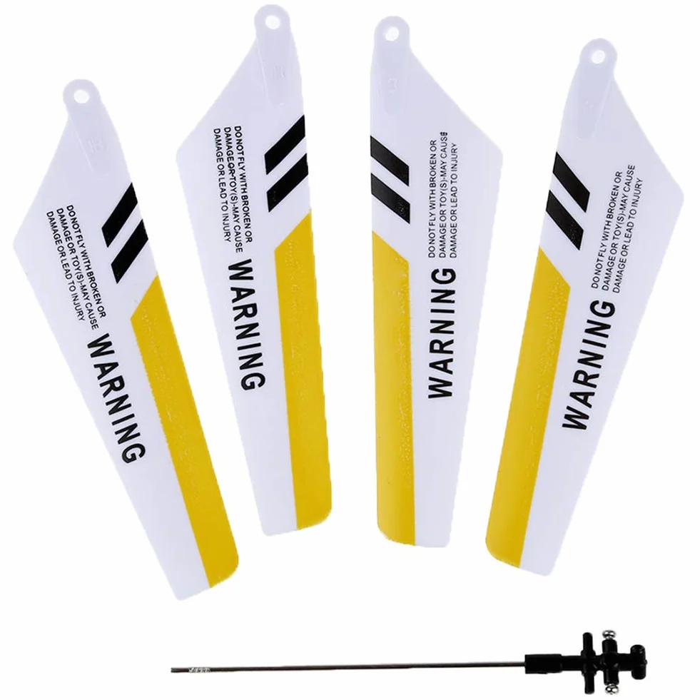 1PC Remote Control Helicopter Full Replacement Parts Set for Syma S107 / S107G RC Helicopter, Main s,Tail Decorations,Tail,Balance Bar, Connect Buckle, Inner Shaft. Yellow