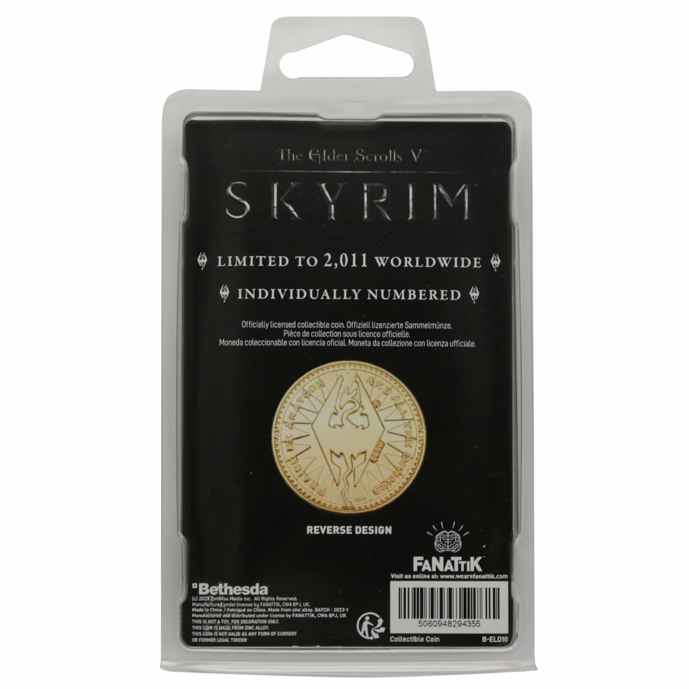FaNaTtik The Elder Scrolls 24k replika Septim Collectible Coin