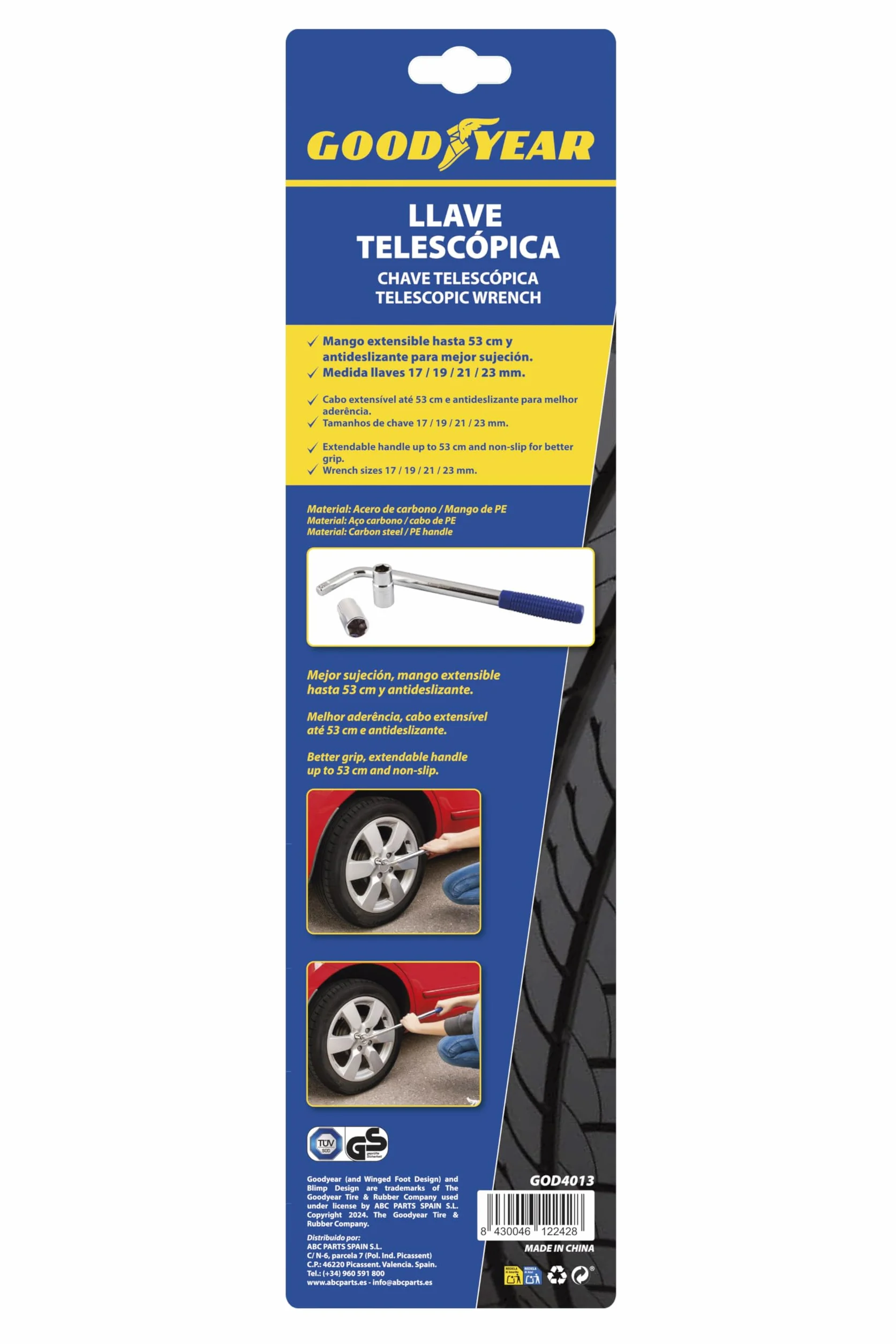 Goodyear GOD4013 klucz teleskopowy do koła