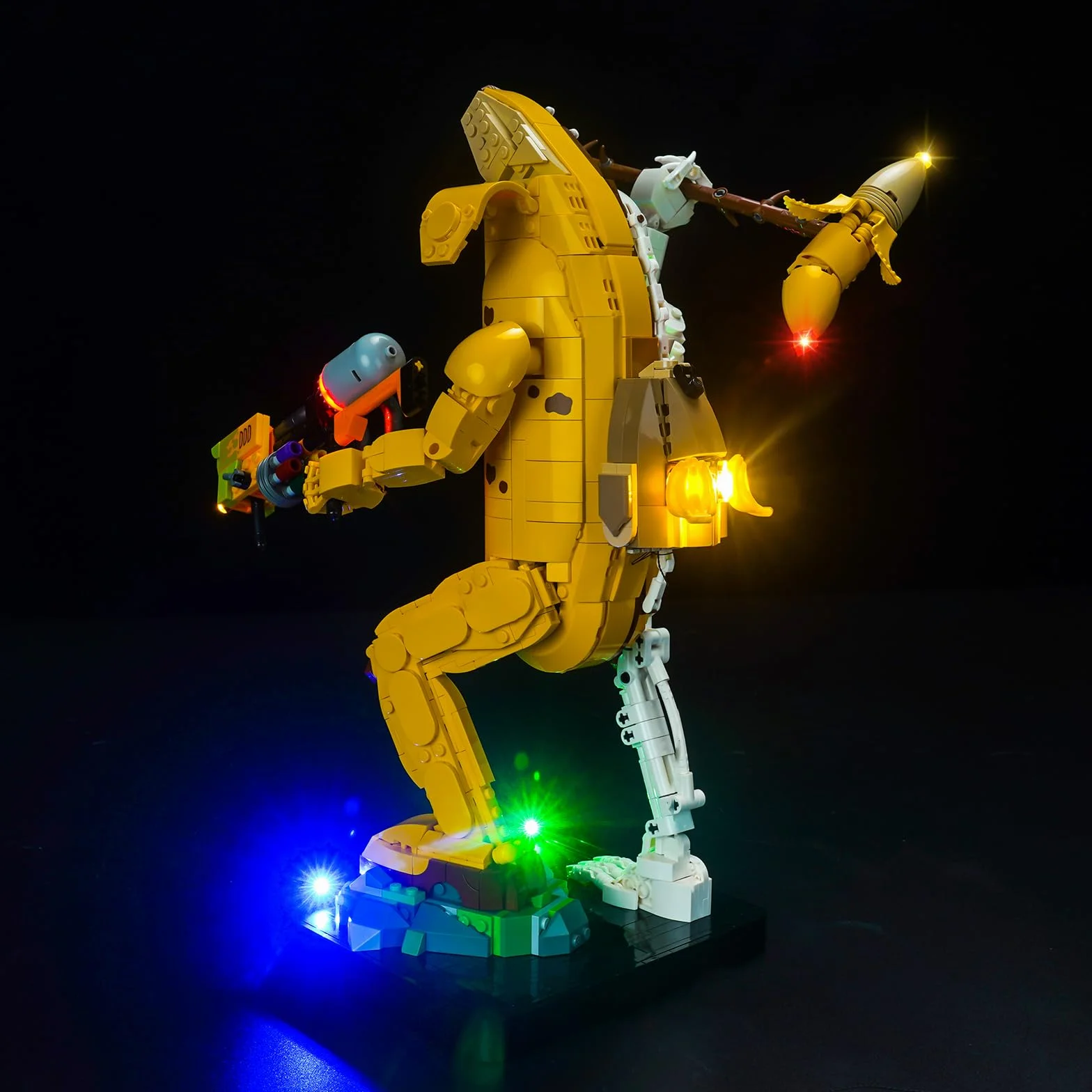 Zestaw świateł LED kompatybilny z Lego 77072 Peely Bone (nie jest to model), zestaw oświetlenia dekoracyjnego kompatybilny z Peely Bone 77072, kreatywne zabawki