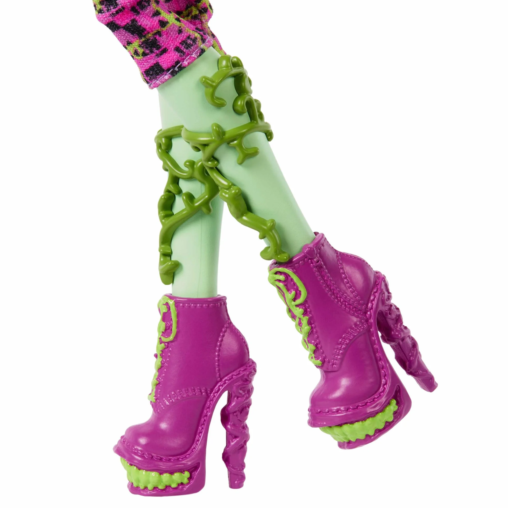 Monster High Venus McFlytrap Reprodukcja Lalka kolekcjonerska, podstawka, pamiętnik i zwierzątko Chewlian, zabawka dla dzieci 6+, fanów i kolekcjonerów, JHK58