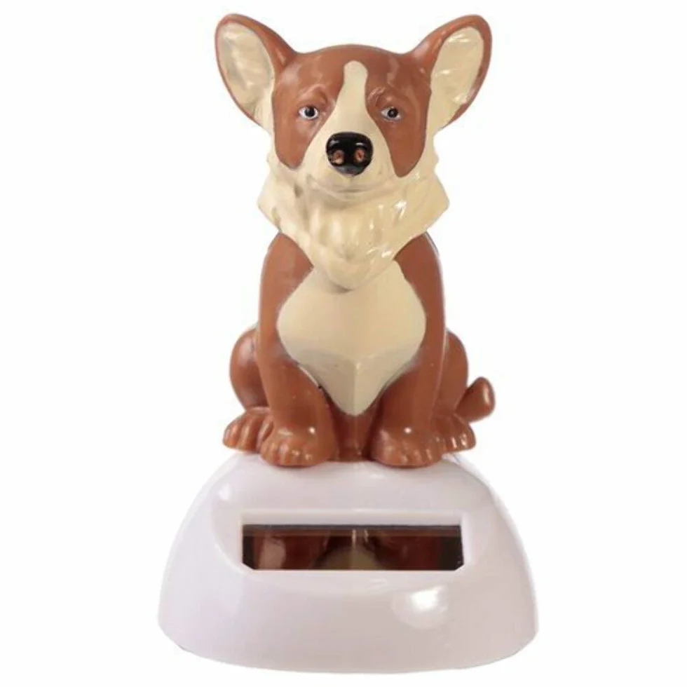 Queen and Corgi Solar Powered Pal Set of 2