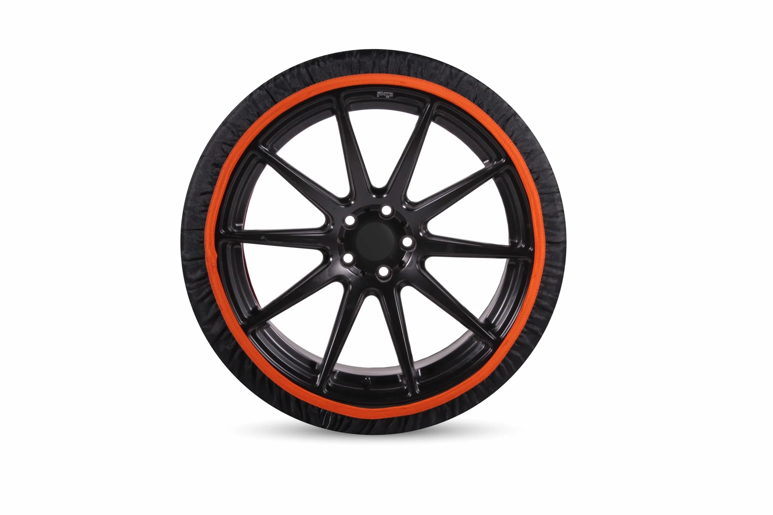 SNOWGO - Zestaw 2 Tekstylnych Skarpet Śnieżnych - Rozmiar XS-XXL - Zatwierdzony 16662-1 Europa - Pasuje do pojazdów 4x4, elektrycznych, dostawczych i użytkowych <3,5T. (XL)