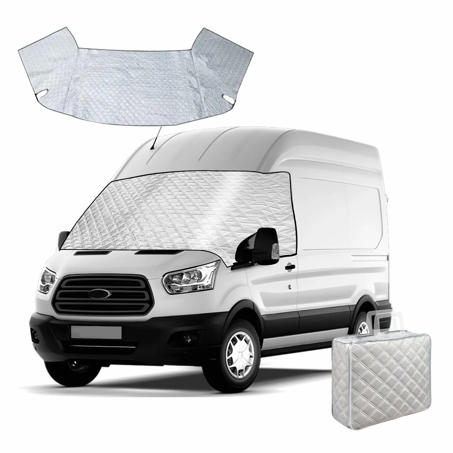 Osłona przedniej szyby do Ford Transit Van MK7 2006-2013 wodoodporna termiczna ochrona przed śniegiem i lodem ochrona przed kurzem ochrona przeciwsłoneczna