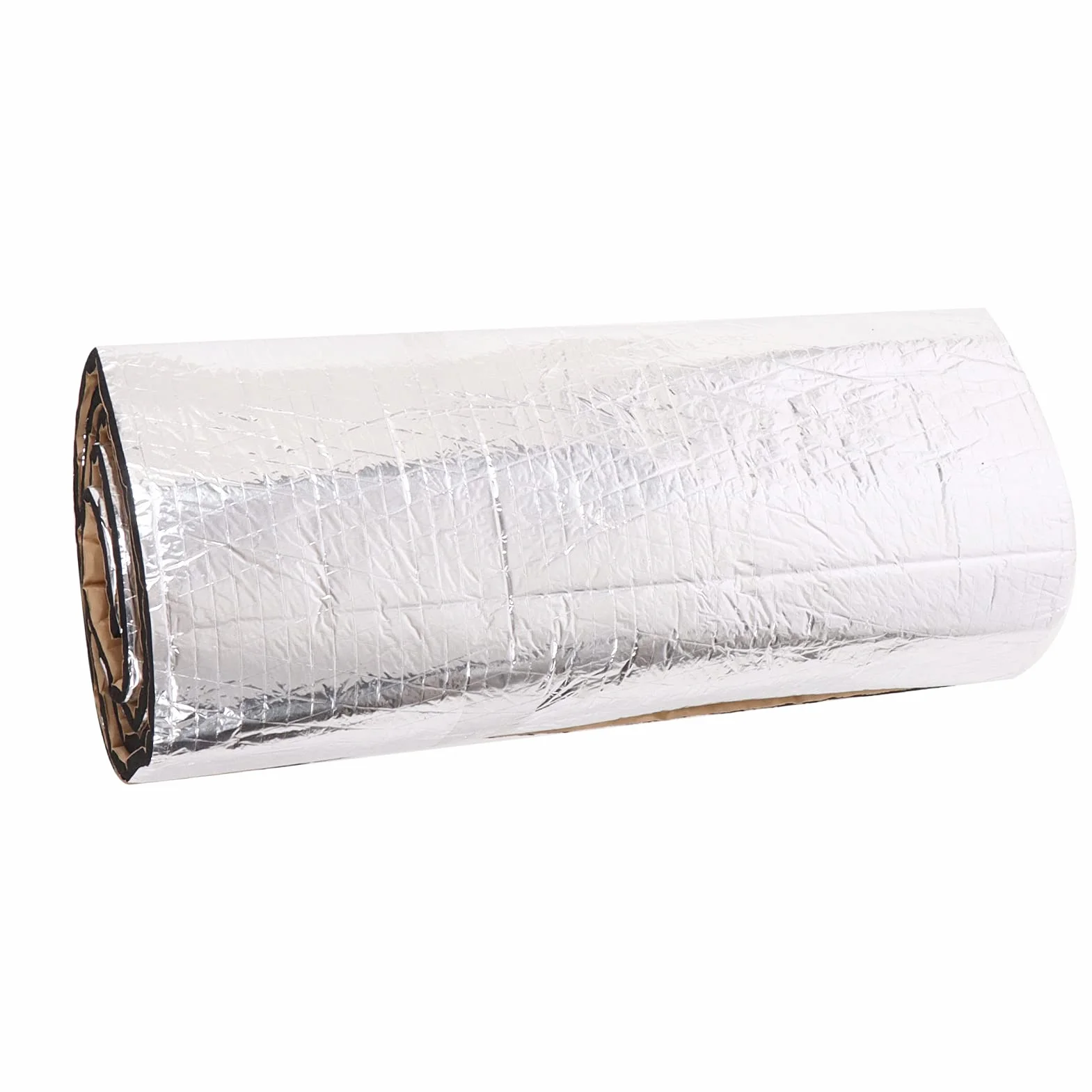 Mata Izolacyjna Wygłuszająca Dźwięk Samochodu 200x50 cm 10 mm Srebrna Redukcja Hałasu Izolacja Cieplna z Klejem