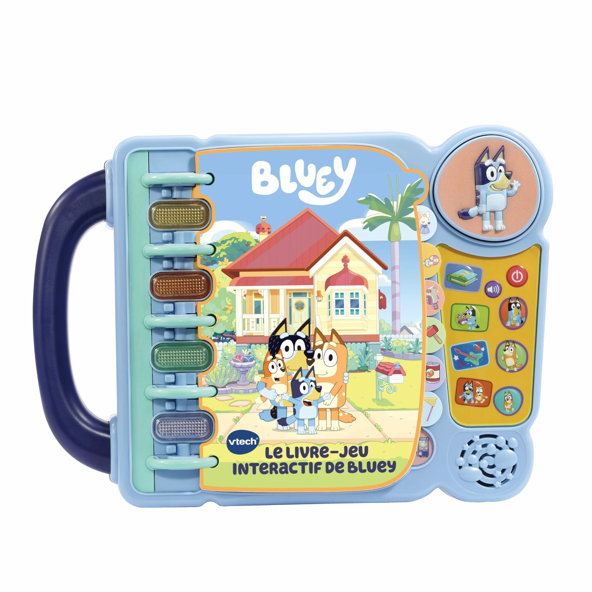 VTech Bluey - Moja interaktywna książka do gier, książka edukacyjna dla dzieci, zabawka Bluey - 3/7 lat - wersja PL