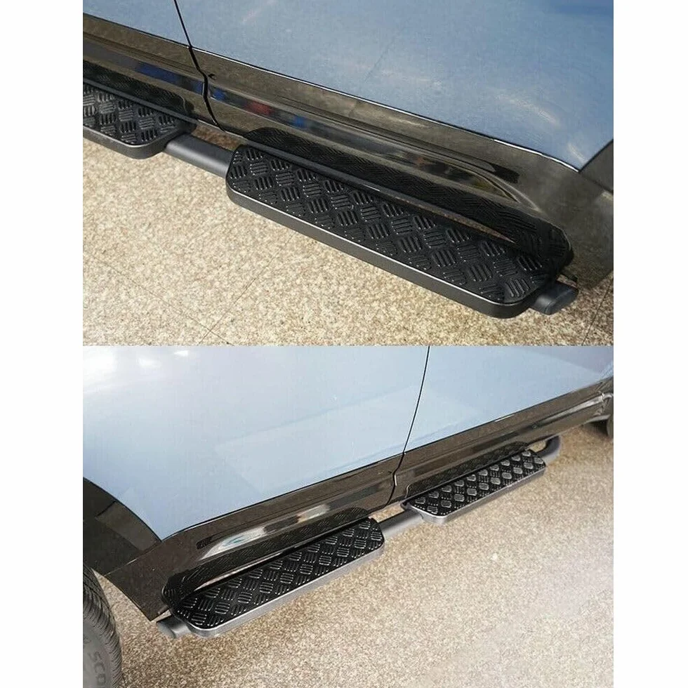 2 szt. stopni bocznych, pasuje do Land Rover Defender 110, 130, 2020-2024, L663, 4-drzwiowa deska do biegania (styl vintage)