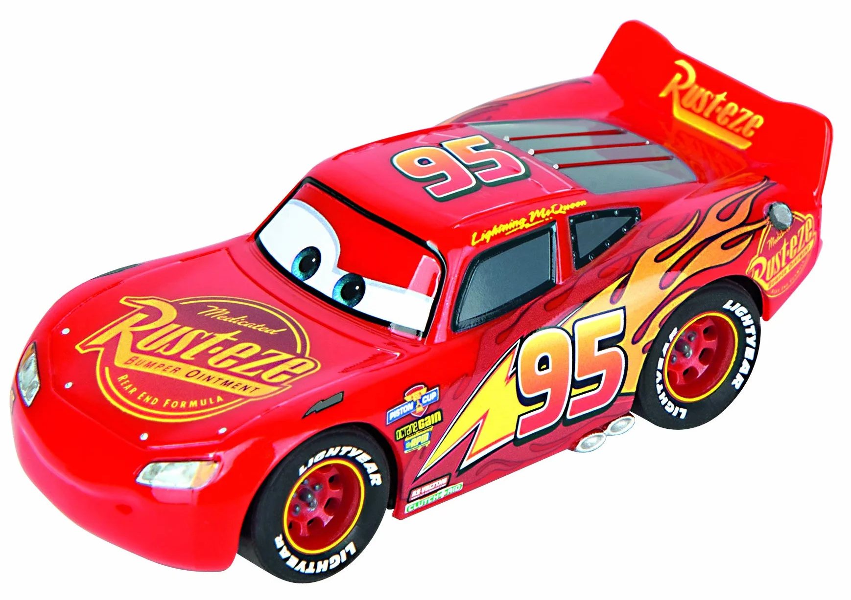 Carrera 20063038 Carrera First Disney Pixar Auta - mocne starcie tor wyścigowy 2,4 m 2 zdalnie sterowane samochody z Zygzakiem McQueenem oraz Jacksonem Sztormem prezenty na Wielkanoc