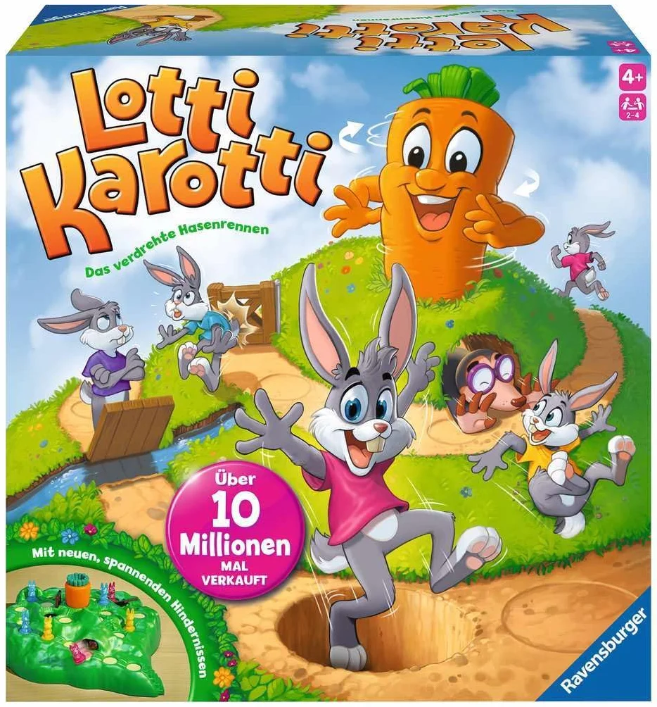 Ravensburger Lotti Karotti Gra Planszowa, Wielokolorowy, ‎od 4 Lat