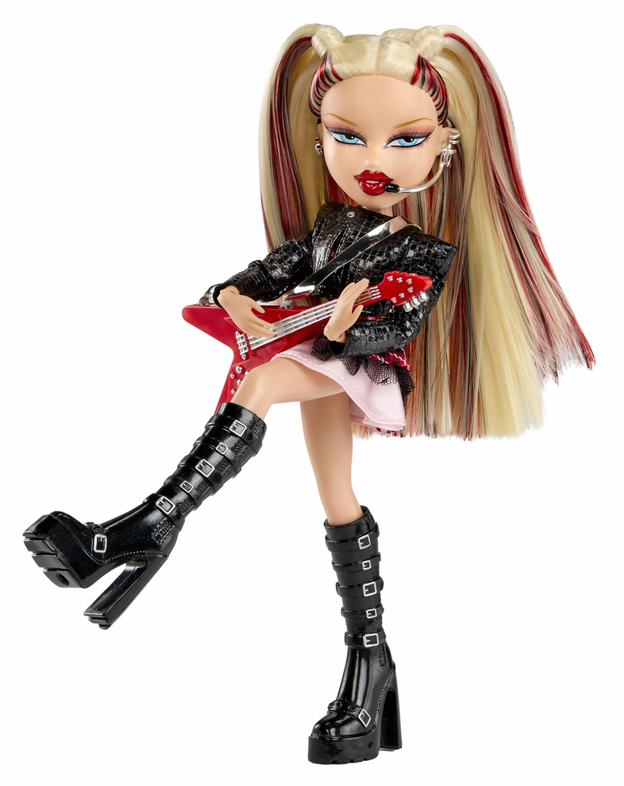 Bratz Pop Starz Cloe - Modna Lalka z Kolekcjonerskim wisiorkiem, Strojem i Akcesoriami Muzycznymi