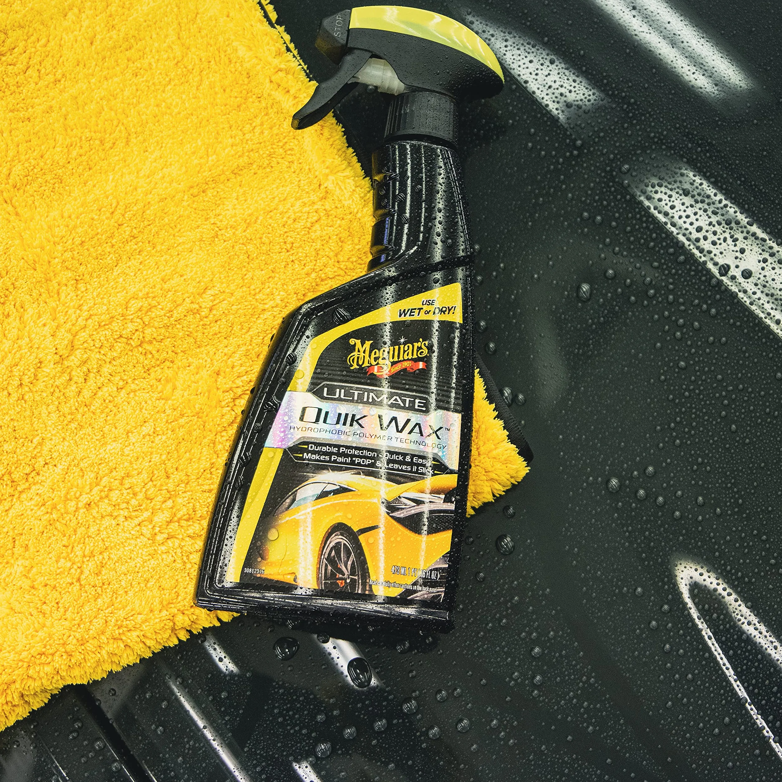 Meguiar's G200916EU Ultimate Quik wosk w sprayu 473 ml, do wykończenia na wysoki połysk