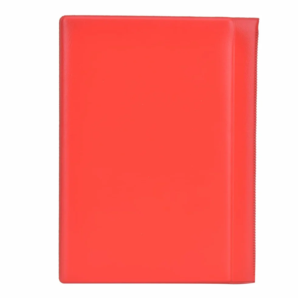 Haofy Album na Pieniądze ze 120 Kieszeniami, Etui na Monety z antypoślizgową osłoną, 10 Stron dla Kolekcjonerów, Opcje w Kolorze Czerwonym i Niebieskim (czerwony)