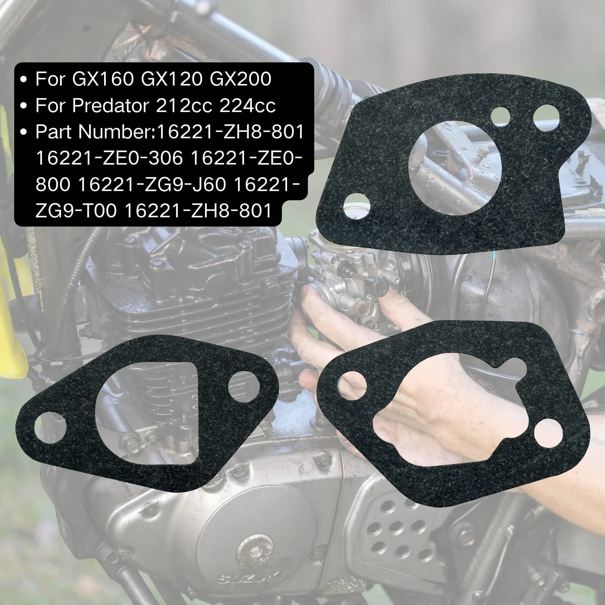 Zestaw uszczelek gaźnika Honda GX160 GX120 GX200 GX390 GX340 196cc 212cc 224cc 11hp 13hp 389cc 420cc 439cc