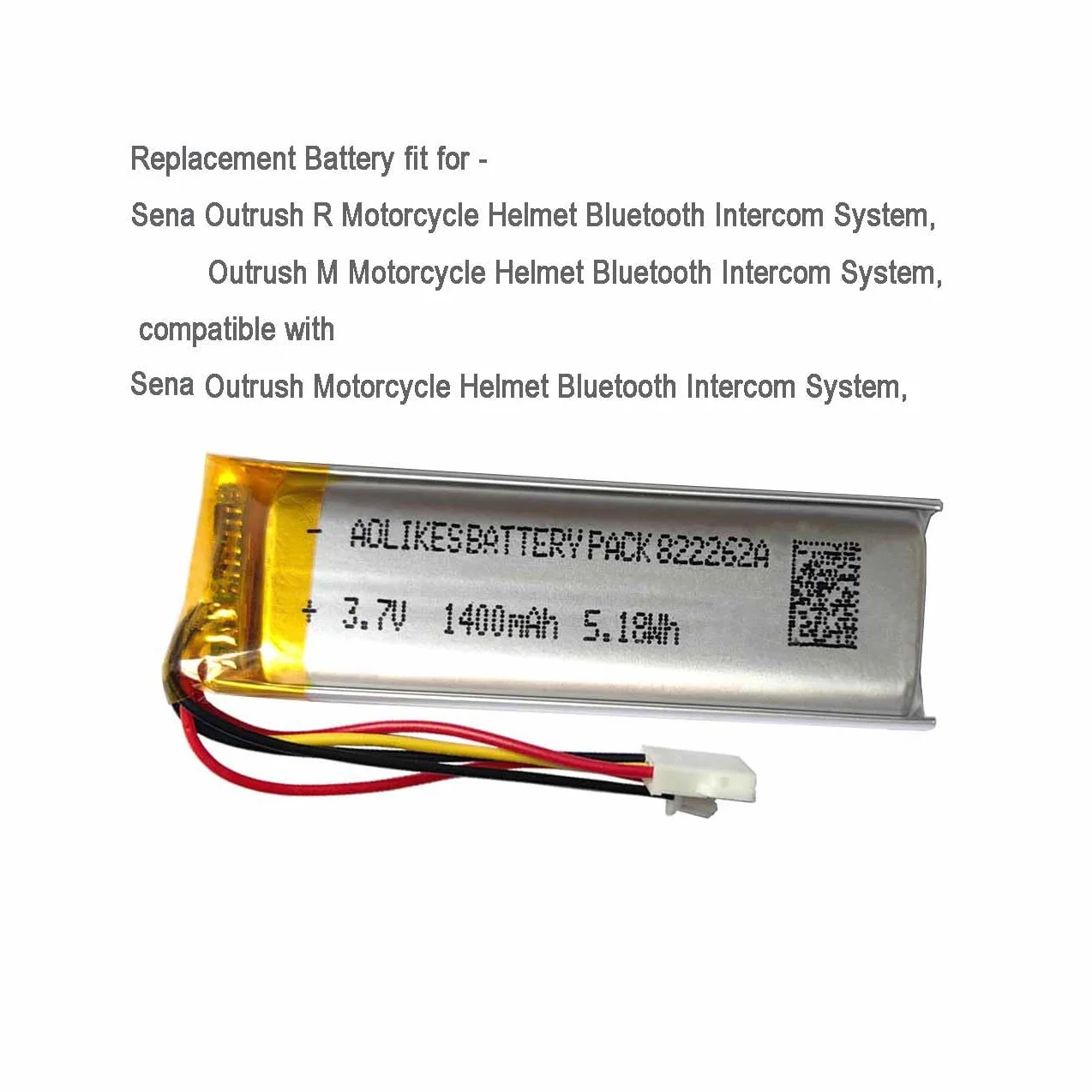 Akumulator zamienny 1400 mAh 3,7 V do Sena Outrush Bluetooth, SP148 SP85