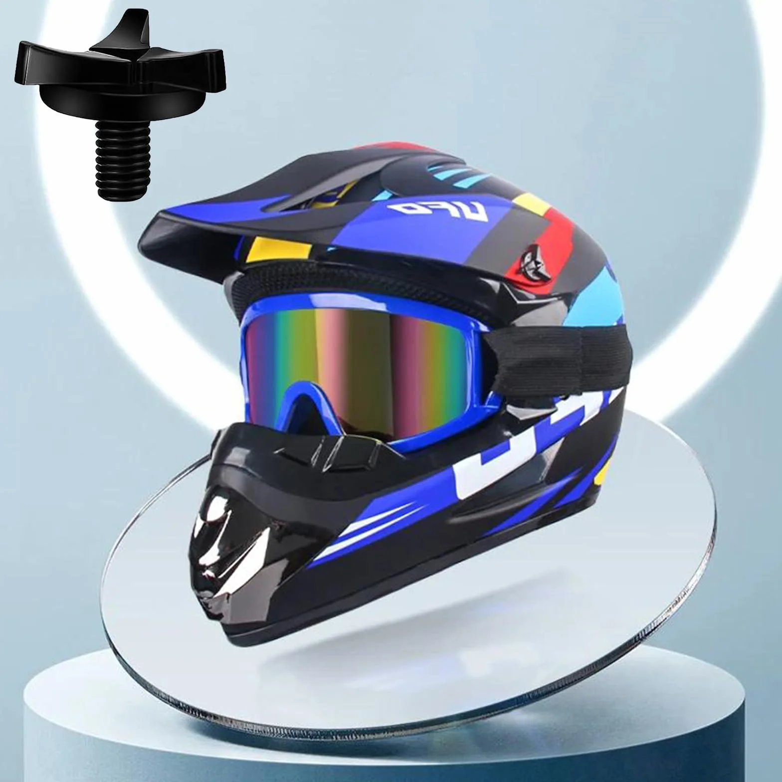 Zapasowe śruby do kasku motocyklowego, zestaw 8 sztuk, z 1 pudełkiem z tworzywa