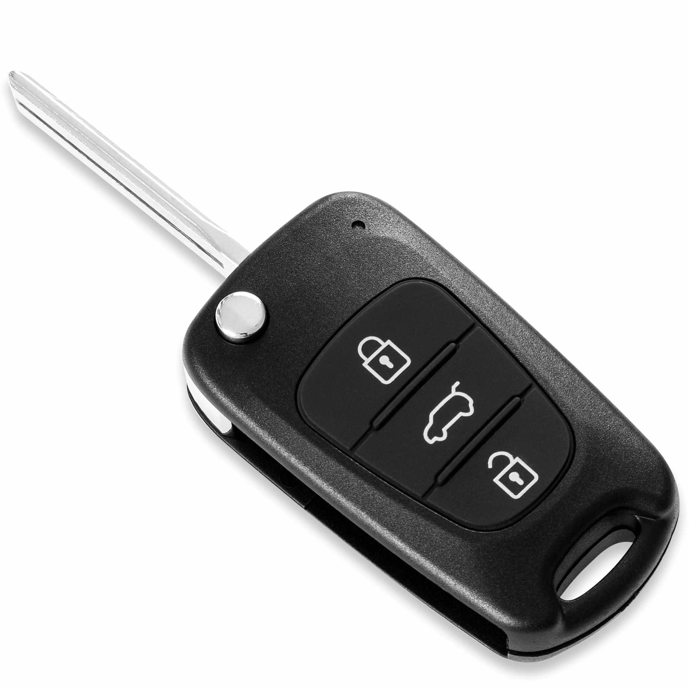FINTERRY Obudowa Kluczyka Samochodowego – Pasuje do Hyundai i10 i20 i30 ix20 ix35 Elantra Veloster Tucson i Kia Rio Ceed ProCeed Carens Picanto Sorento Sportage Soul Venga – Etui na Kluczyk