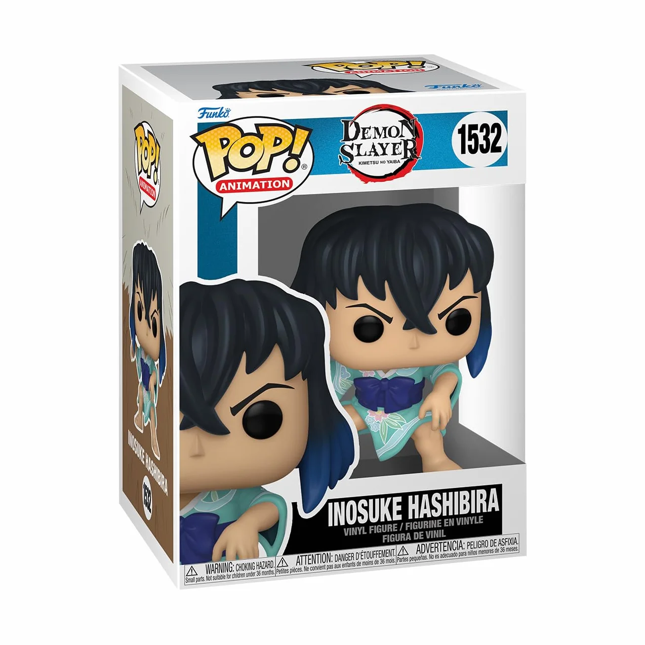 Funko POP! Animation: Demon Slayer - Inosuke Hashibira - (Kimono) - Winylowa figurka kolekcjonerska - Pomysł na prezent - Oficjalny towar - Zabawki dla dzieci i dorosłych - Fani anime