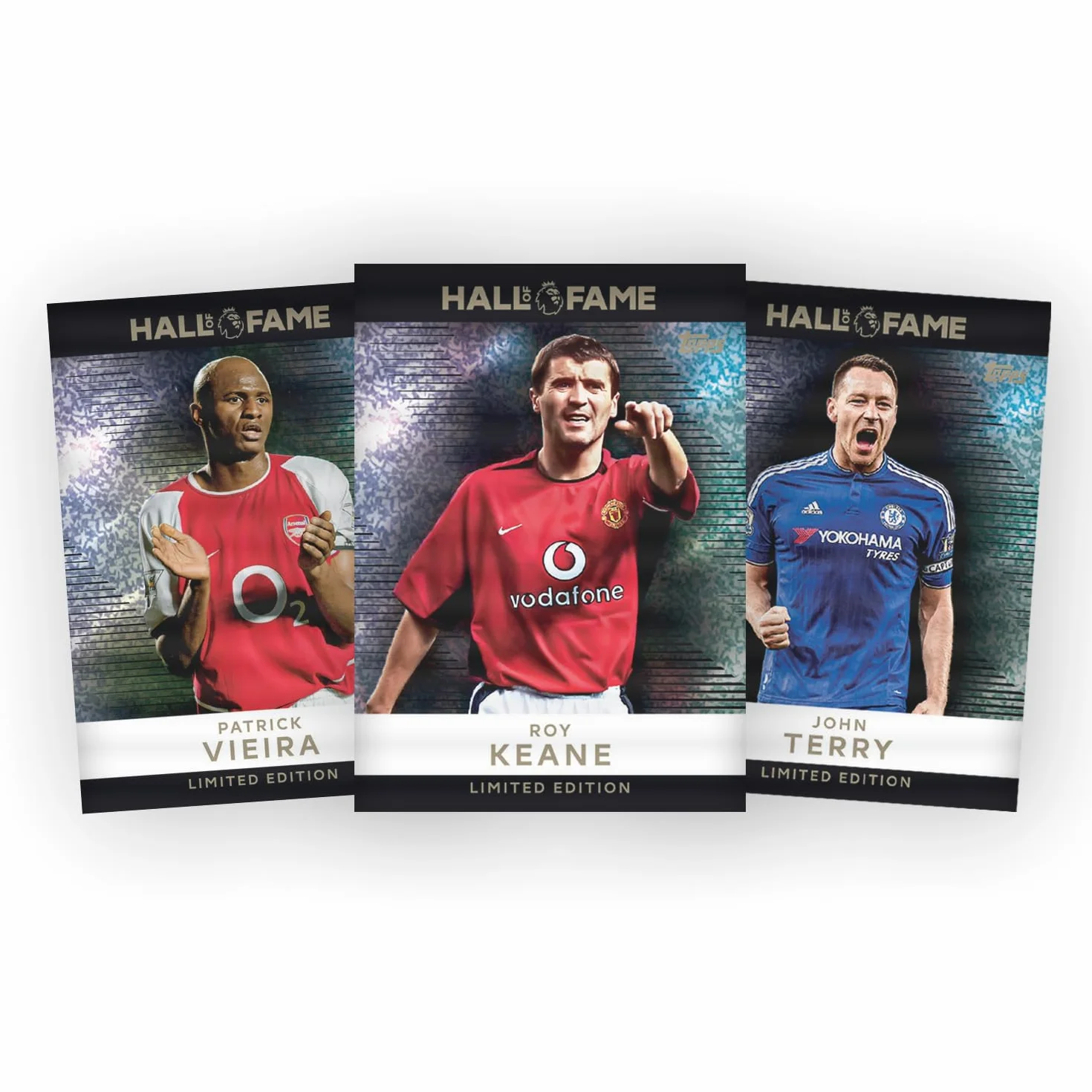 Topps Premier League 2026 - edycja debiutancka - Super Tin #3. Zawiera 50 kart Plus 3 karty LE Hall of Fame
