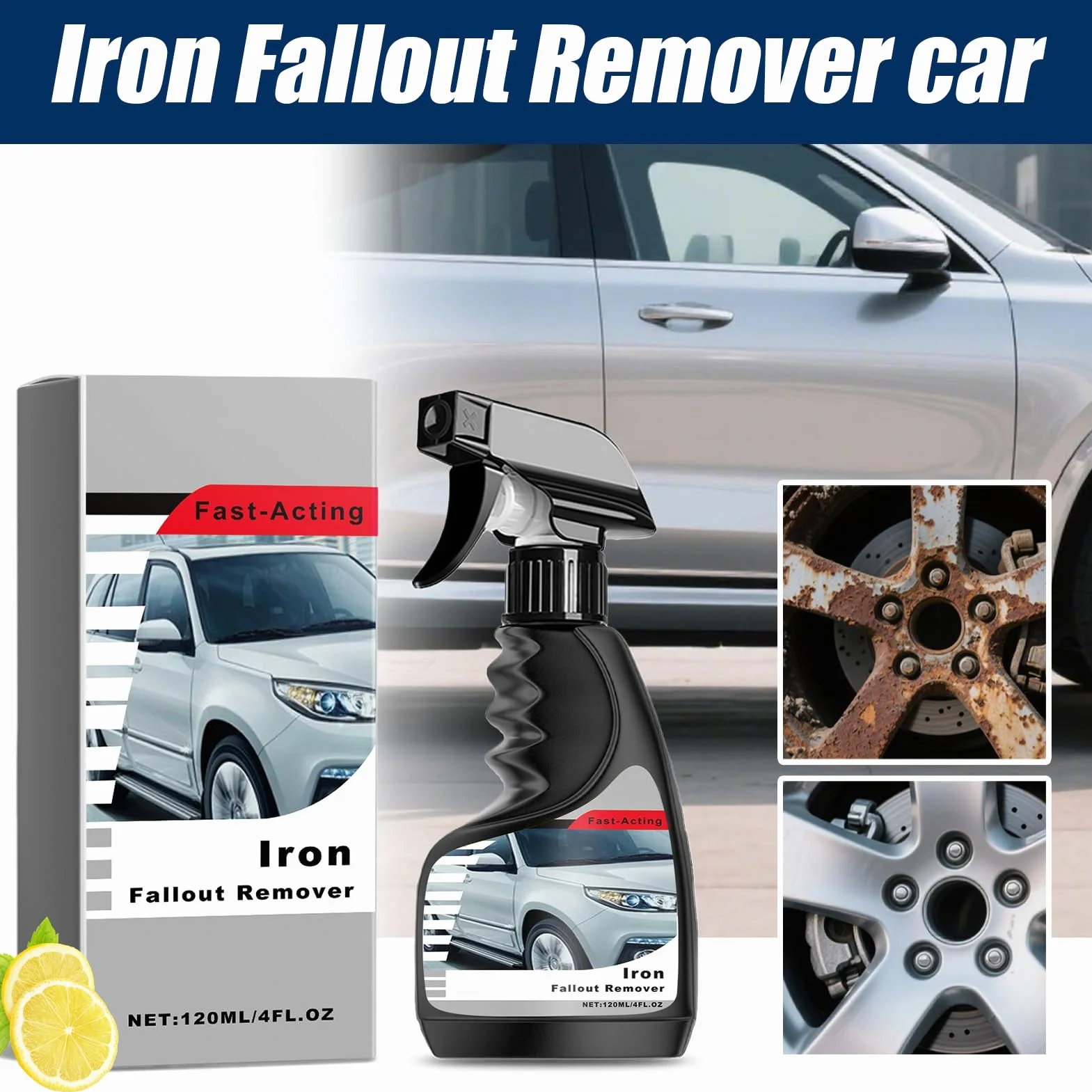 Spray do usuwania rdzy 120 ml ochrona przed utlenianiem środek do czyszczenia samochodu motocykla łodzi