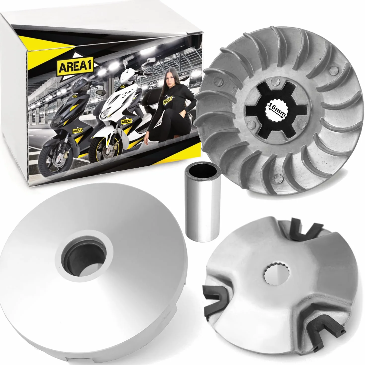 Variomatik z paskiem klinowym 50 cm³ 2-suwowy skuter kompatybilny Benero Forstinger Longija Motobi Motowell TNT Motor