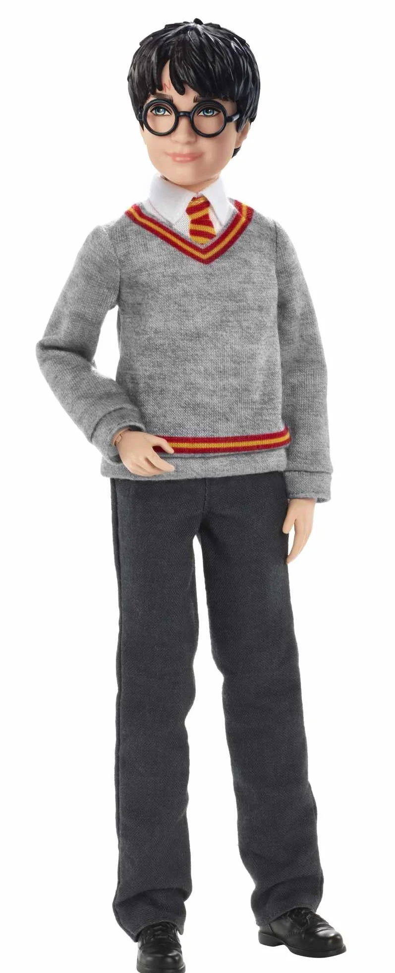 Mattel Harry Potter Lalka kolekcjonerska (wysokość: 26 cm) z mundurkiem Hogwartu, szatą Gryffindoru i różdżką, FYM50