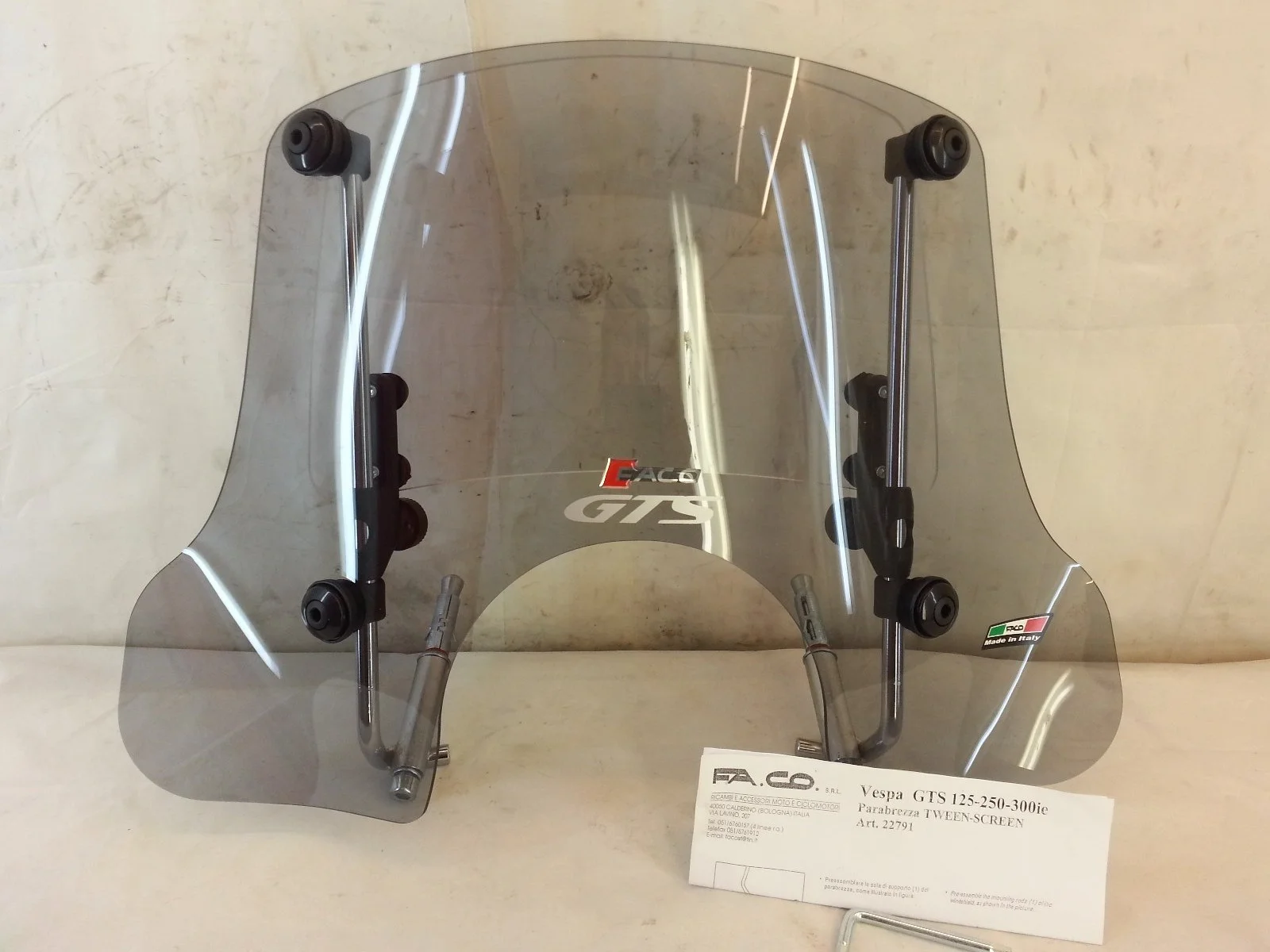 Szyba przednia VESPA GTS 125 ie 250ie 300ie twin-scree