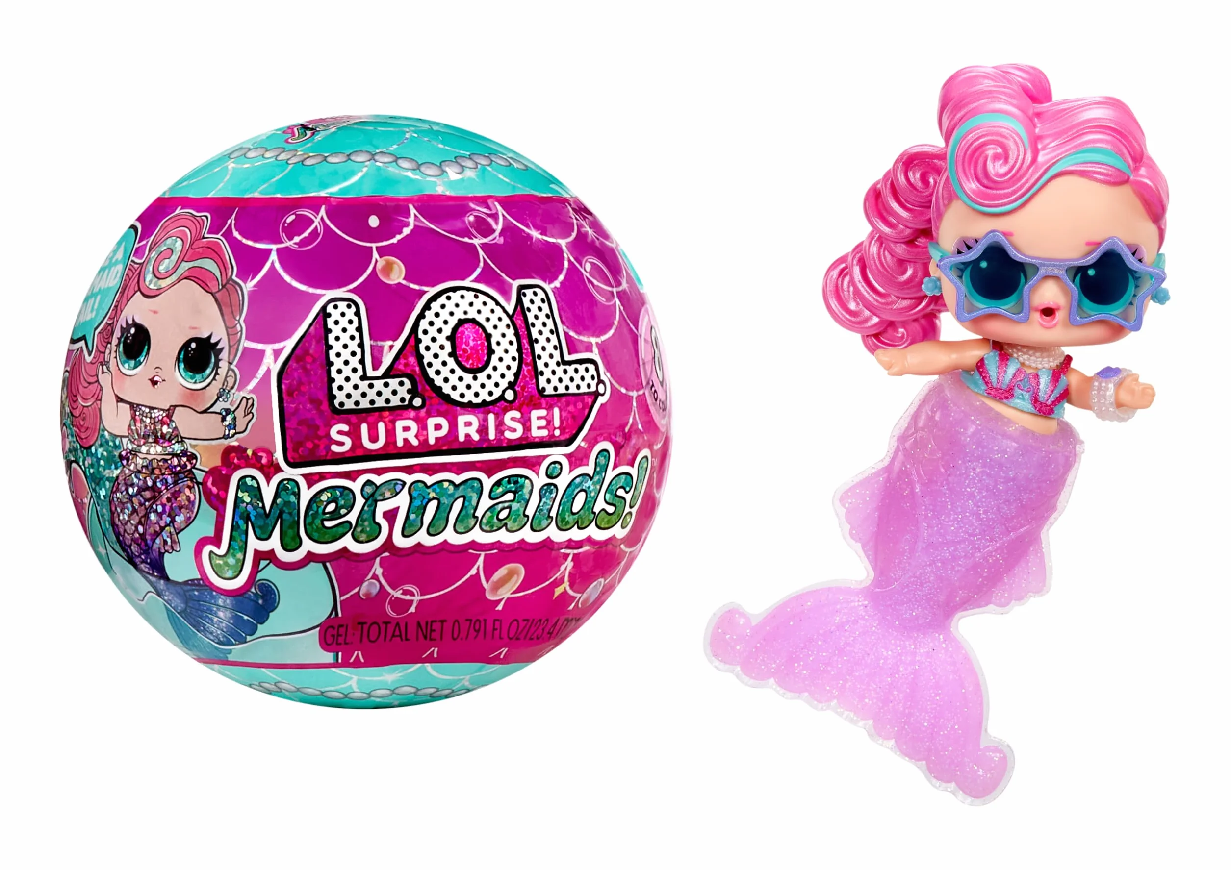 L.O.L. Surprise! Mermaids Tots - Modne Maluchy ze Zmieniającymi Kolor Ogonami - Odpowiednie dla Kolekcjonerów, Dziewczynek i Chłopców w Wieku 4+