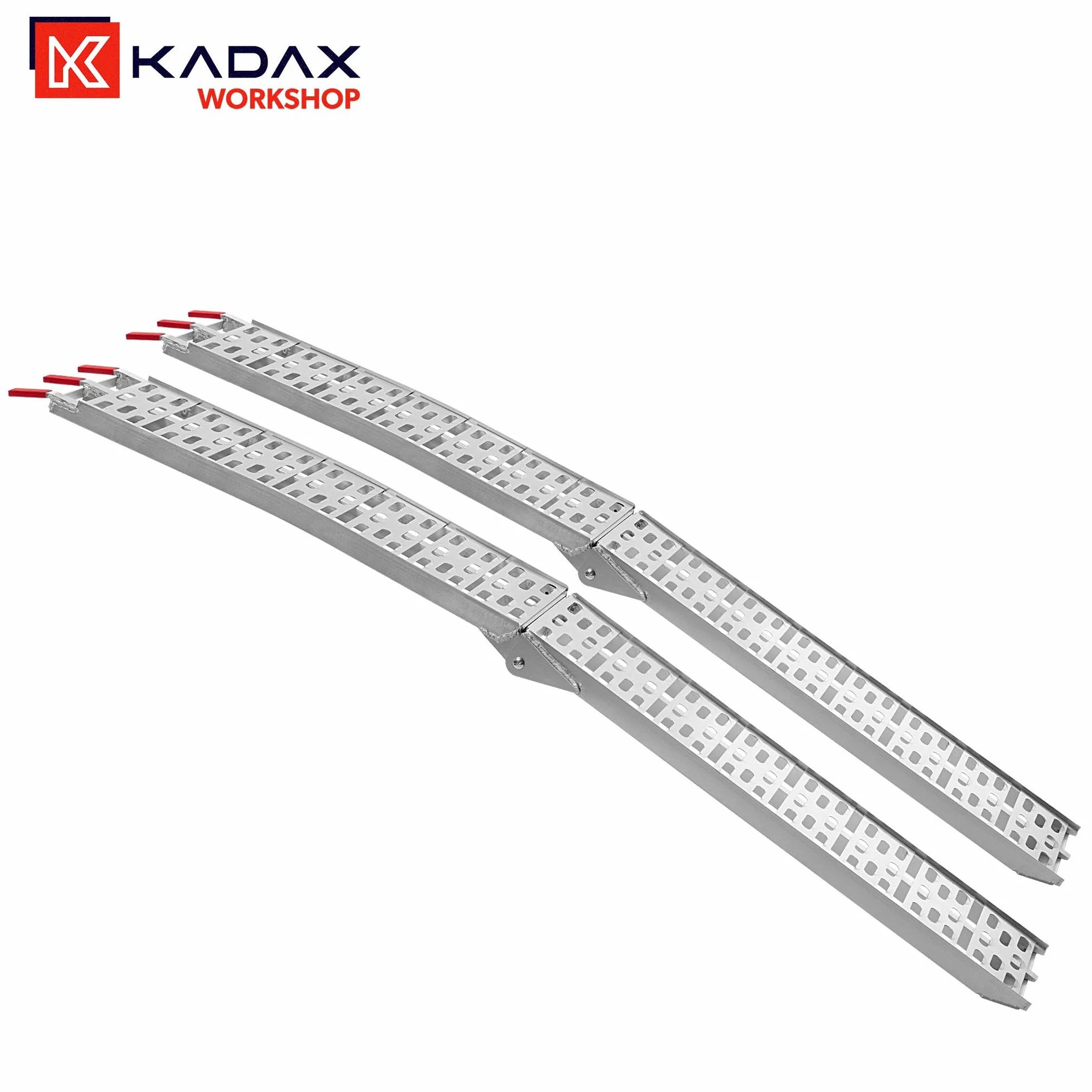 KADAX Składane rampy najazdowe aluminiowe 680 kg 2 sztuki do przyczep motocykli quadów kosiarek