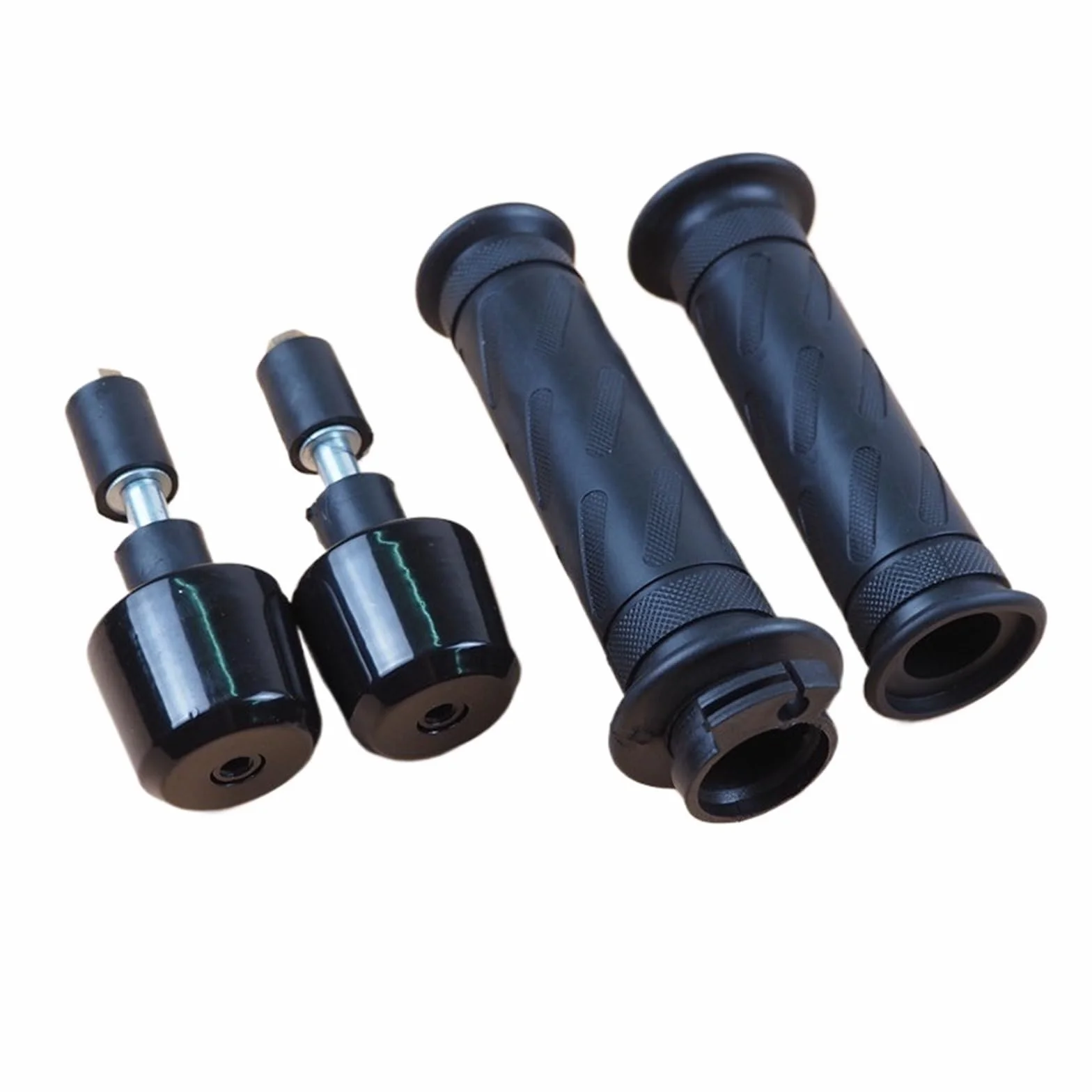 Uchwyty drążkowe Uniwersalne motocyklowe antypoślizgowe uchwyty kierownicy, przepustnica 7/8" 22 mm, końcówki kierownicy pasujące do CG125GN125 GS150 Uchwyty motocyklowe