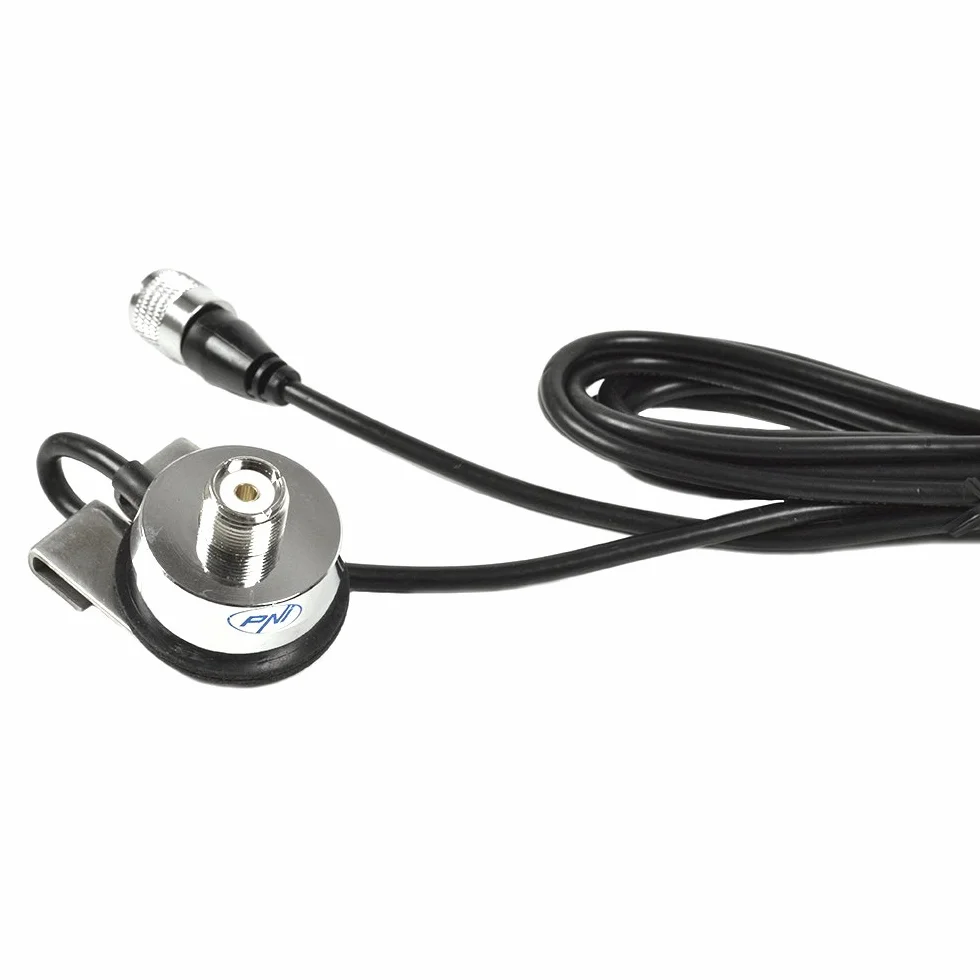 Kątownik mocujący do mocowania anteny CB (PL-Tyle) na bagażniku PNI T941, w zestawie kabel RG58 5 m