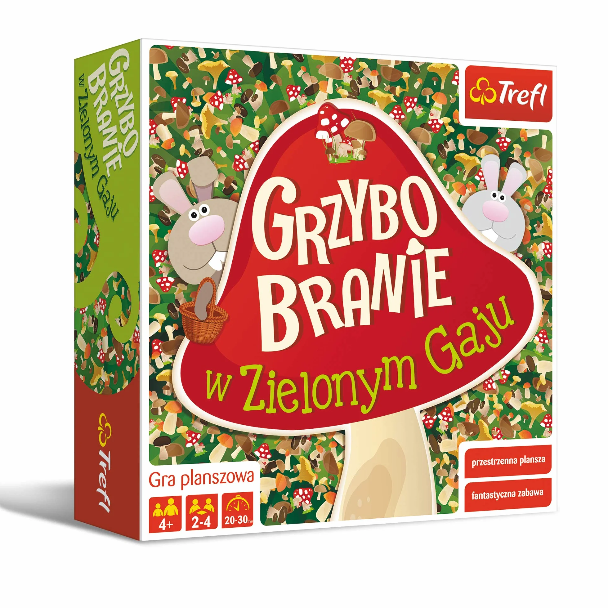 Trefl Grzybobranie w Zielonym Gaju Rodzinna Gra Planszowa dla Dzieci od 4 lat