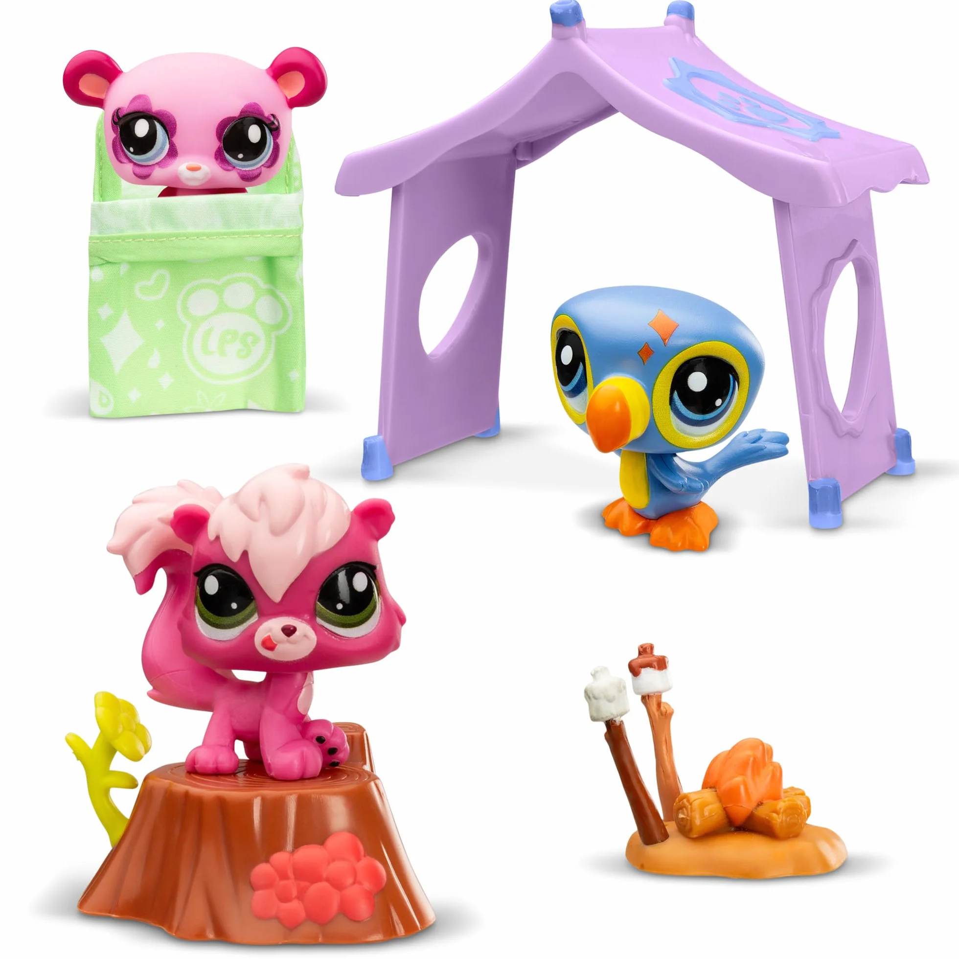Bandai - Littlest Pet Shop - Zestaw 3 czapek - Camping