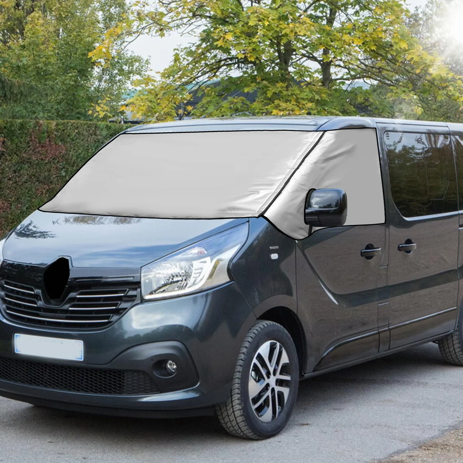 Osłona przedniej szyby Opel Vivaro Renault Trafic 2001-2014 wodoodporna zaciemniająca