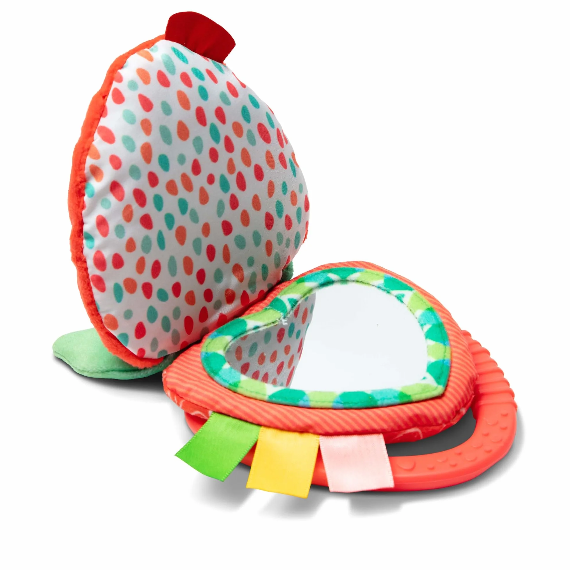 Melissa & Doug Przypinana multisensoryczna kukułka jagodowa zabawka podróżna dla małych dzieci, zabawka dla noworodków do 12 miesięcy