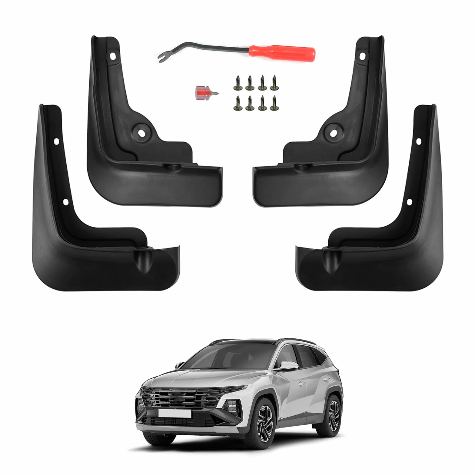 Hyundai Tucson 2025 2026 Facelift NX4 Błotniki ABS bez wiercenia 4 sztuki