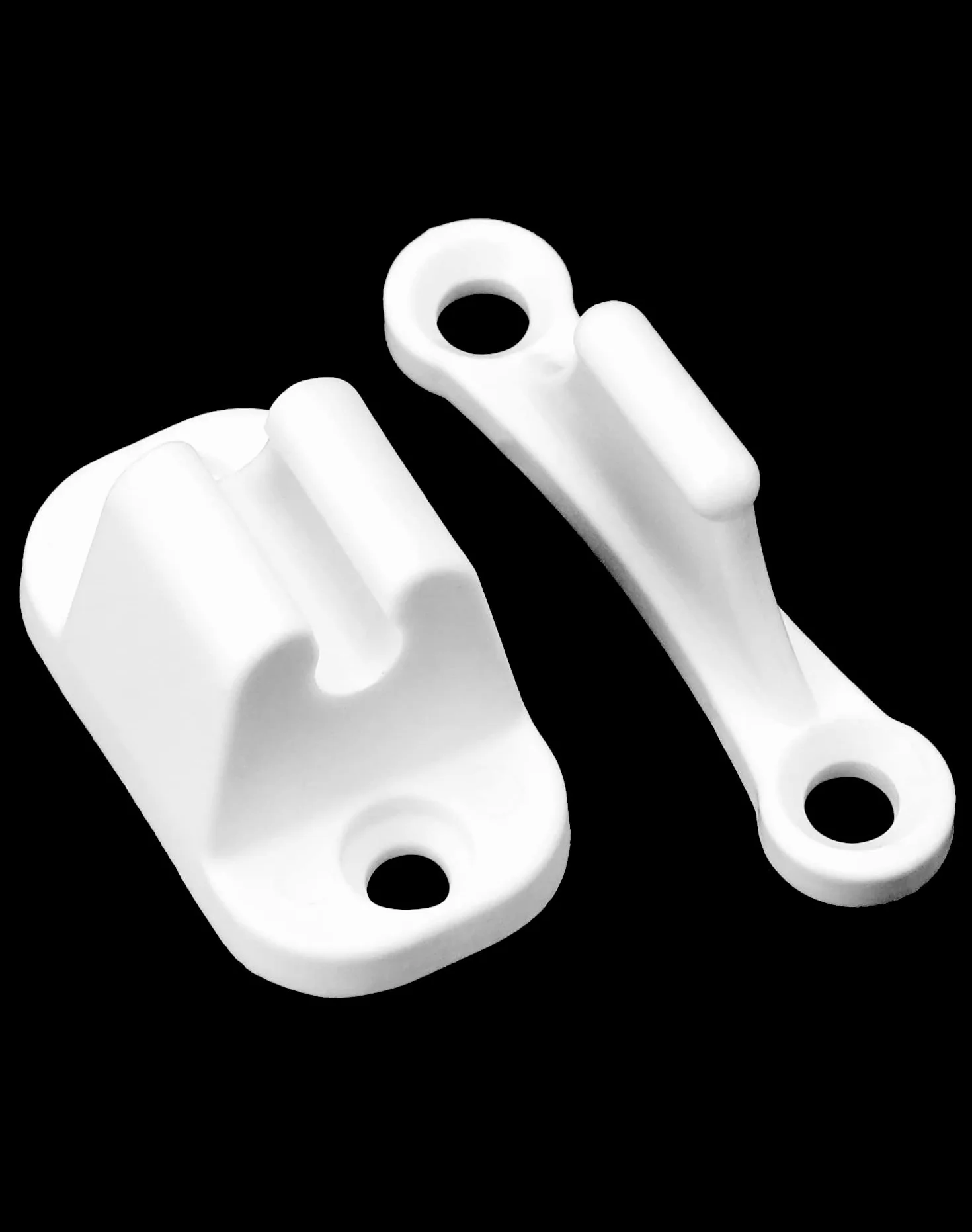 QWORK® 2-pakowy zatrzask do przyczepy kempingowej i przyczepy kempingowej, wytrzymały plastikowy zatrzask do drzwi przyczepy kempingowej Akcesoria do przyczep kempingowych