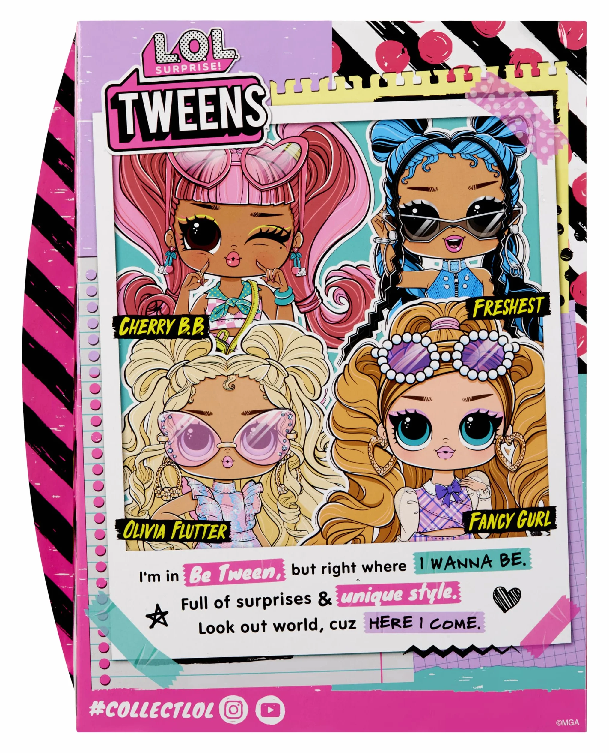 L.O.L. Surprise! Tweens Core Doll – Cherry B.B. – Zawiera 1 Modną Lalkę ze Strojem i Akcesoriami. W Kolekcji 4 Laleczki do Zebrania