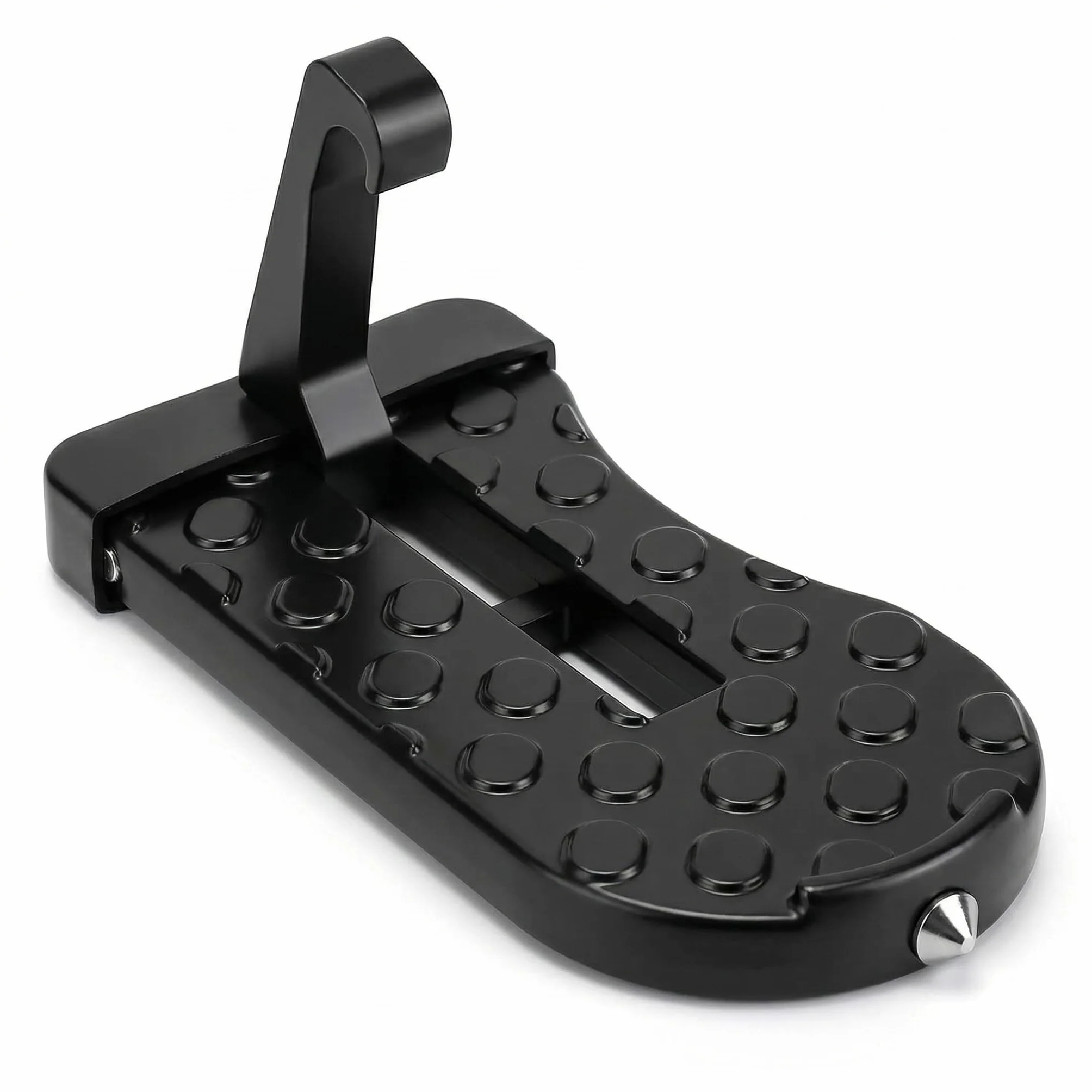 QWORK® krok drzwi samochodu składana drabina składana pedał drzwi samochodu, z młotkiem bezpieczeństwa, wielofunkcyjny dla większości SUV jeep truck mini pojazdów