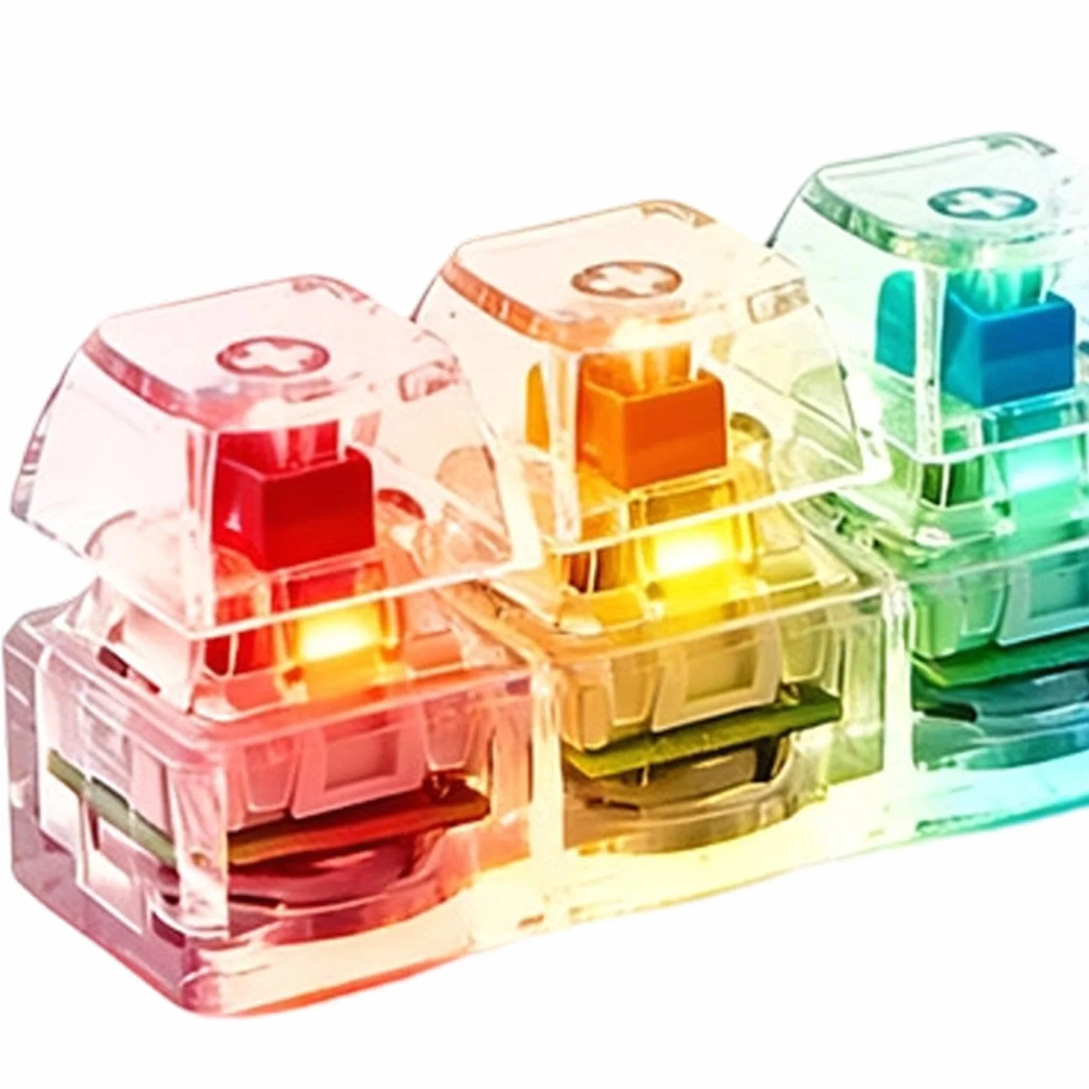 Fidget Clicker do klawiatury – mechaniczny przycisk do dekompresji, świecąca, przenośna zabawka sensoryczna do podróży, brelok łagodzący stres, akcesoria do szkoły, pracy