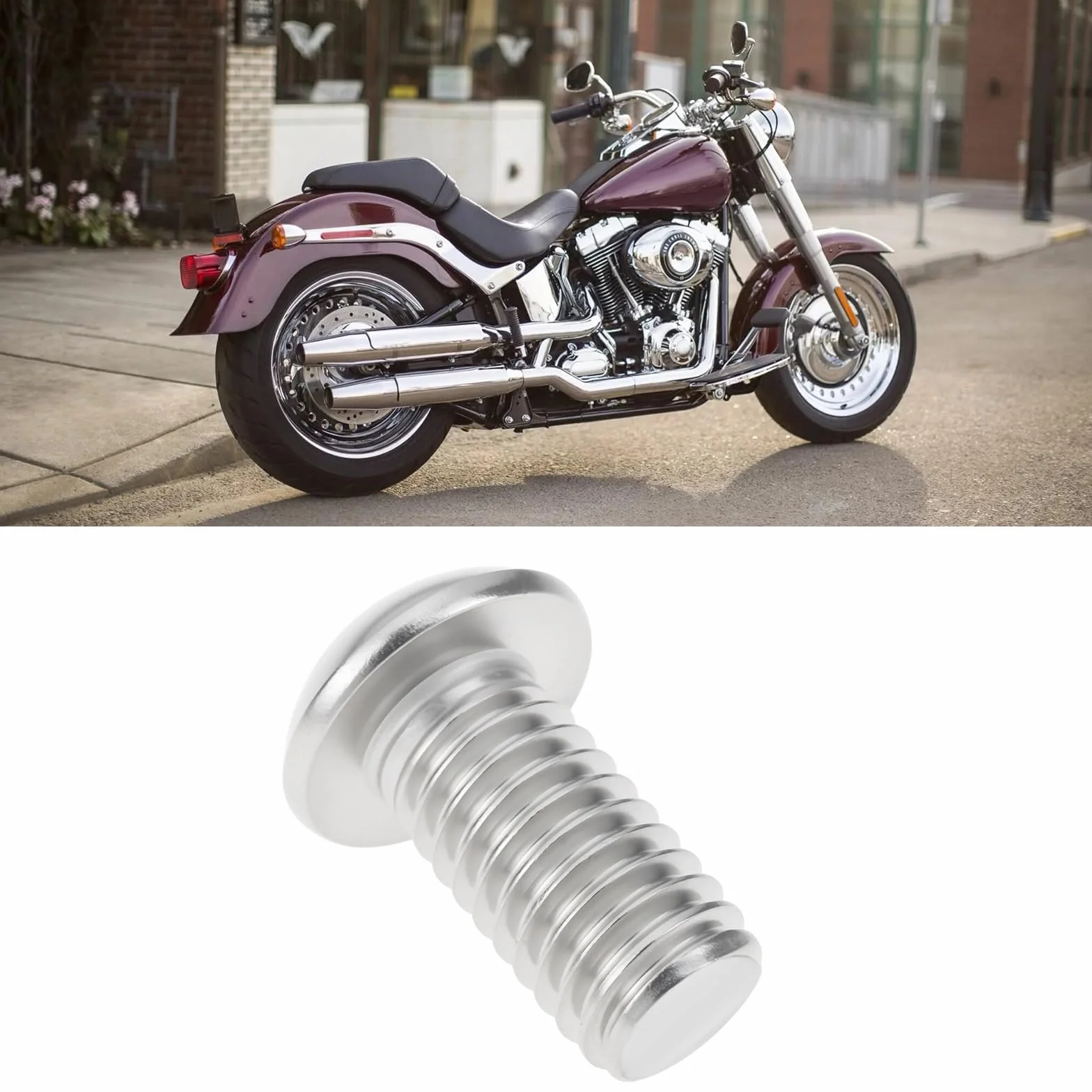 Śruby montażowe do tylnego błotnika motocykla 3/8-16x3/4 kompatybilne z Harley Flstfi Softail Fat boy 2000-2017