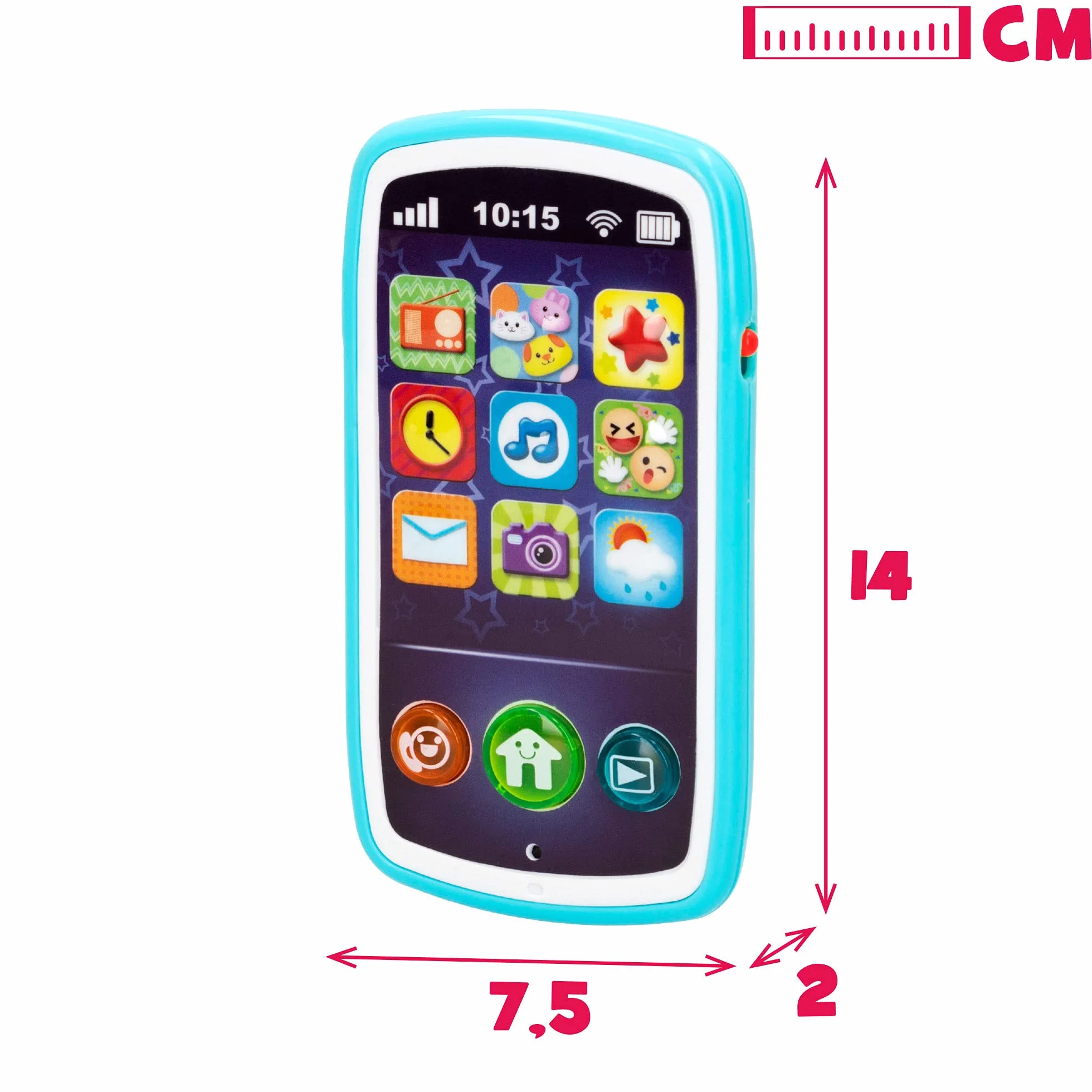 winfun (44523), muzyczny telefon komórkowy dla dzieci, różne kolory/wzory