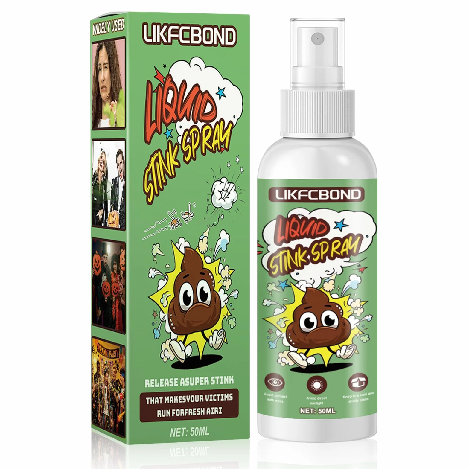 Śmierdzący Spray, Spray do Zenia, Spray Zapach dla Miłośników Psikusów, Zabawki Śmieszny Nieprzyjemny Zapach, 1 Sztuki, 50ML