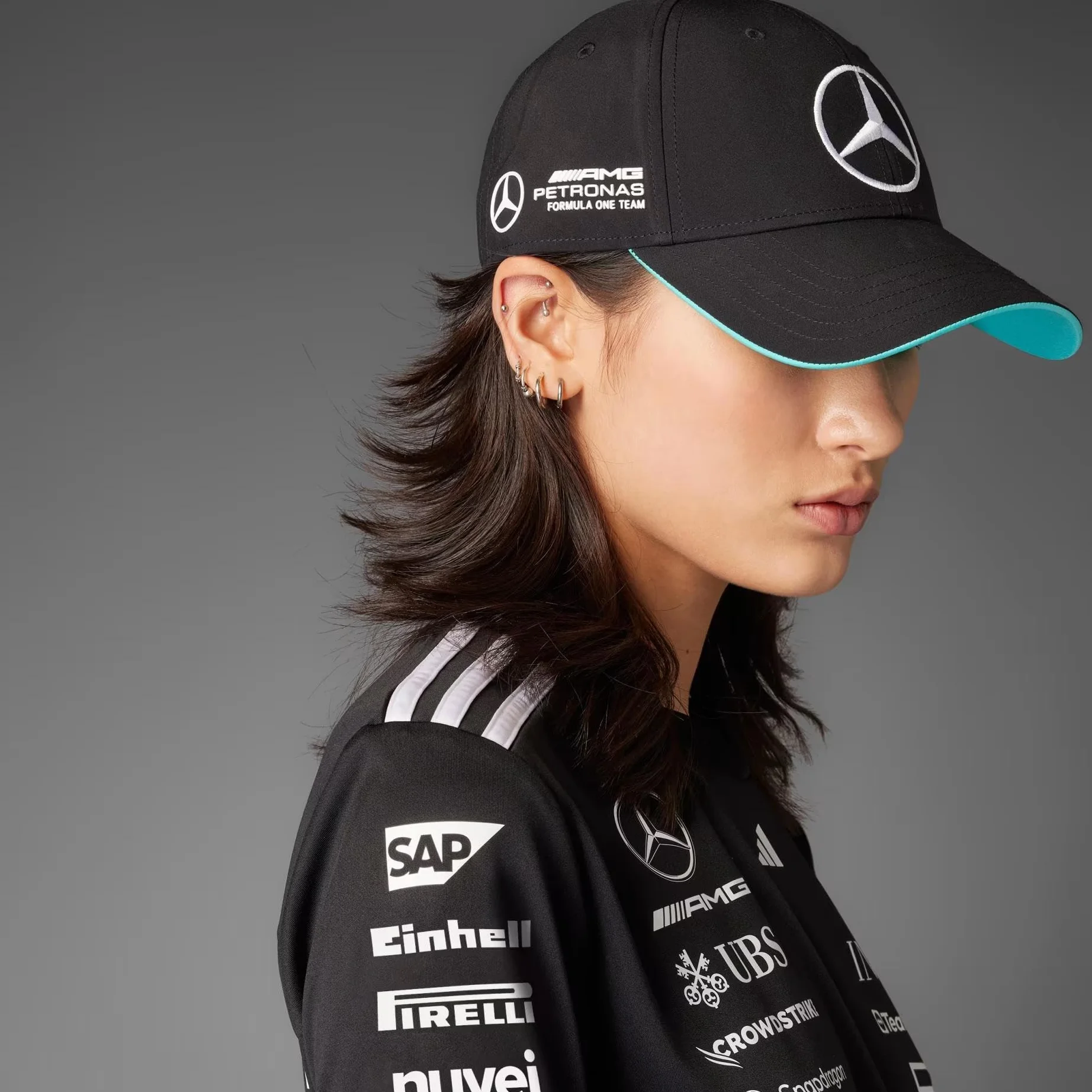 Adidas MERCEDES-AMG PETRONAS FORMULA ONE TEAM DRIVER CAP black white S