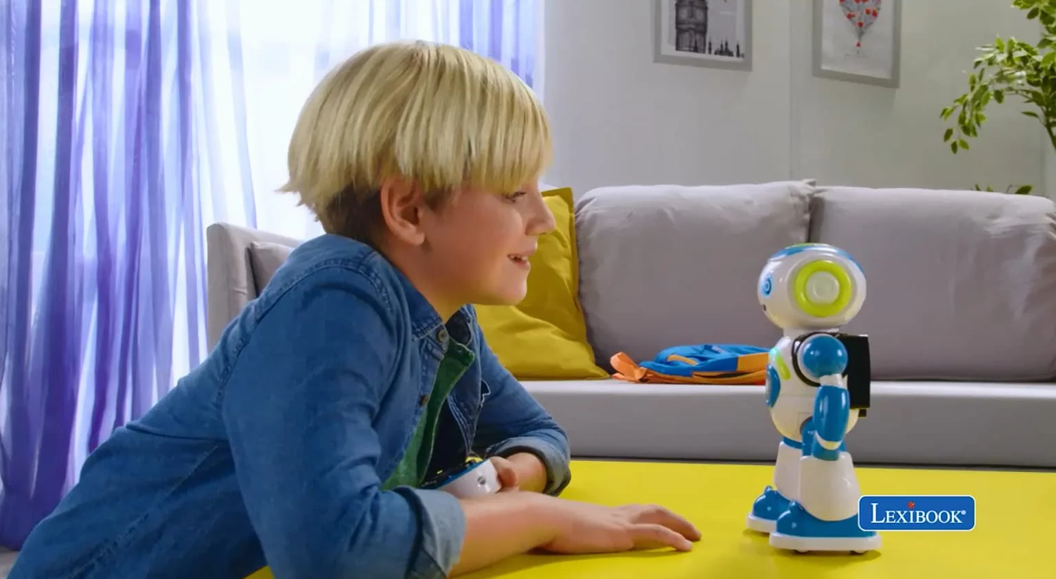 Lexibook Powerman Jr, wersja polska, interaktywny inteligentny robot zabawka, który czyta w myślach, zabawka dla dzieci, taniec, muzyka, zwierzęta, ROB20PL